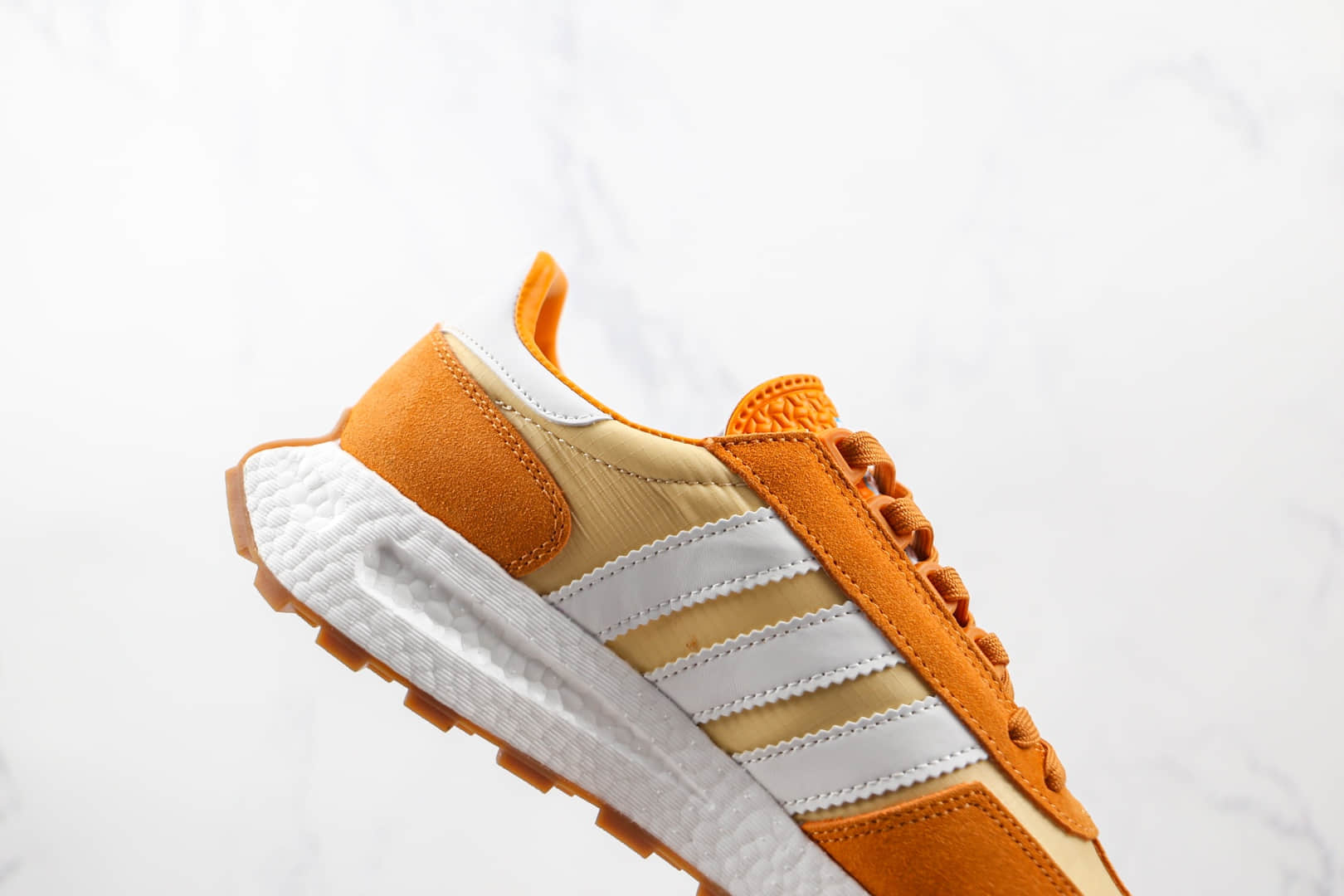 阿迪达斯ADIDAS RETROPY E5纯原版本三叶草厚底橙黄色爆米花跑鞋原盒原标 货号:GY1131