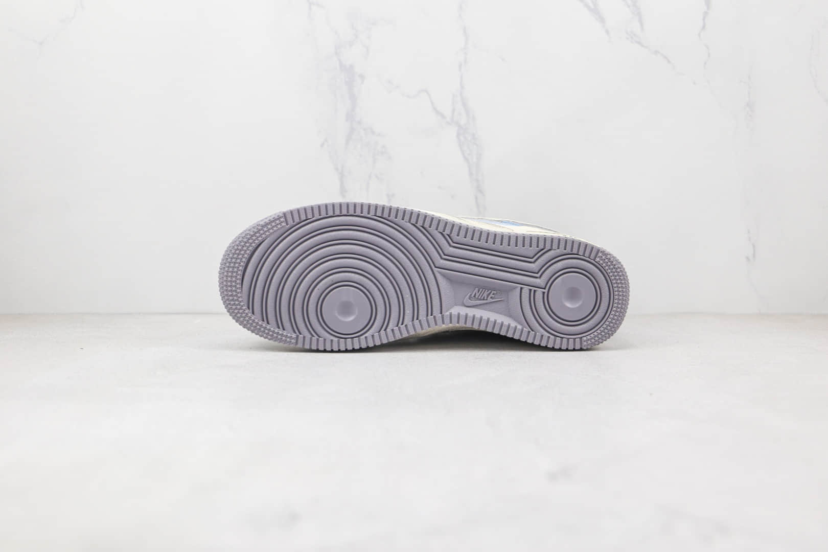 耐克Nike Air Force 1纯原版本低帮空军一号灰蓝色做旧拼色板鞋原楦头纸板打造 货号:DO2339-114