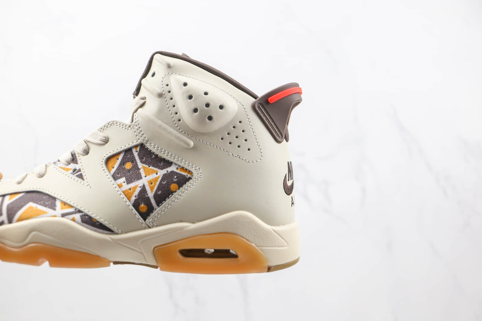 乔丹Air Jordan 6 Quai 54纯原版本街球大地卡其棕色AJ6篮球鞋原楦头纸板打造 货号:CZ4152-100