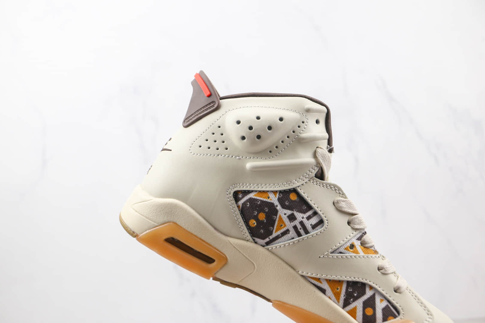 乔丹Air Jordan 6 Quai 54纯原版本街球大地卡其棕色AJ6篮球鞋原楦头纸板打造 货号:CZ4152-100