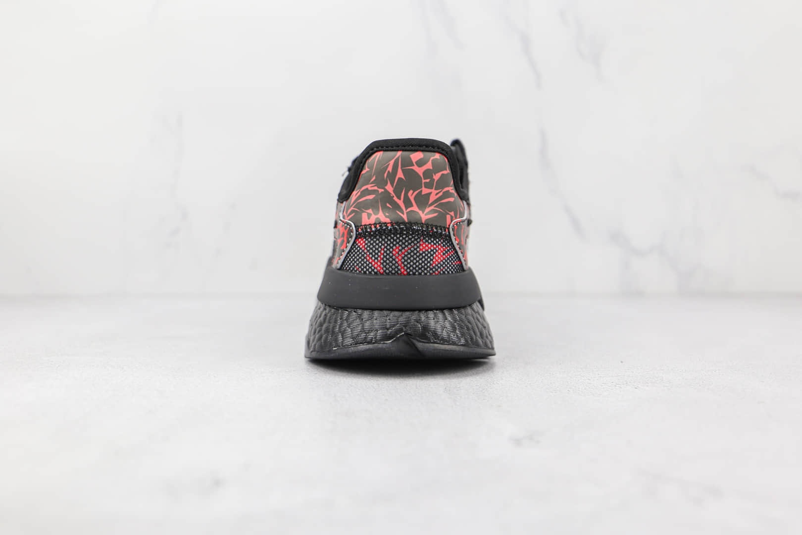 阿迪达斯Adidas Nite Jogger 2021 Boost纯原版本夜行者一代三叶草黑红色爆米花跑鞋原档案数据开发 货号：FW6690