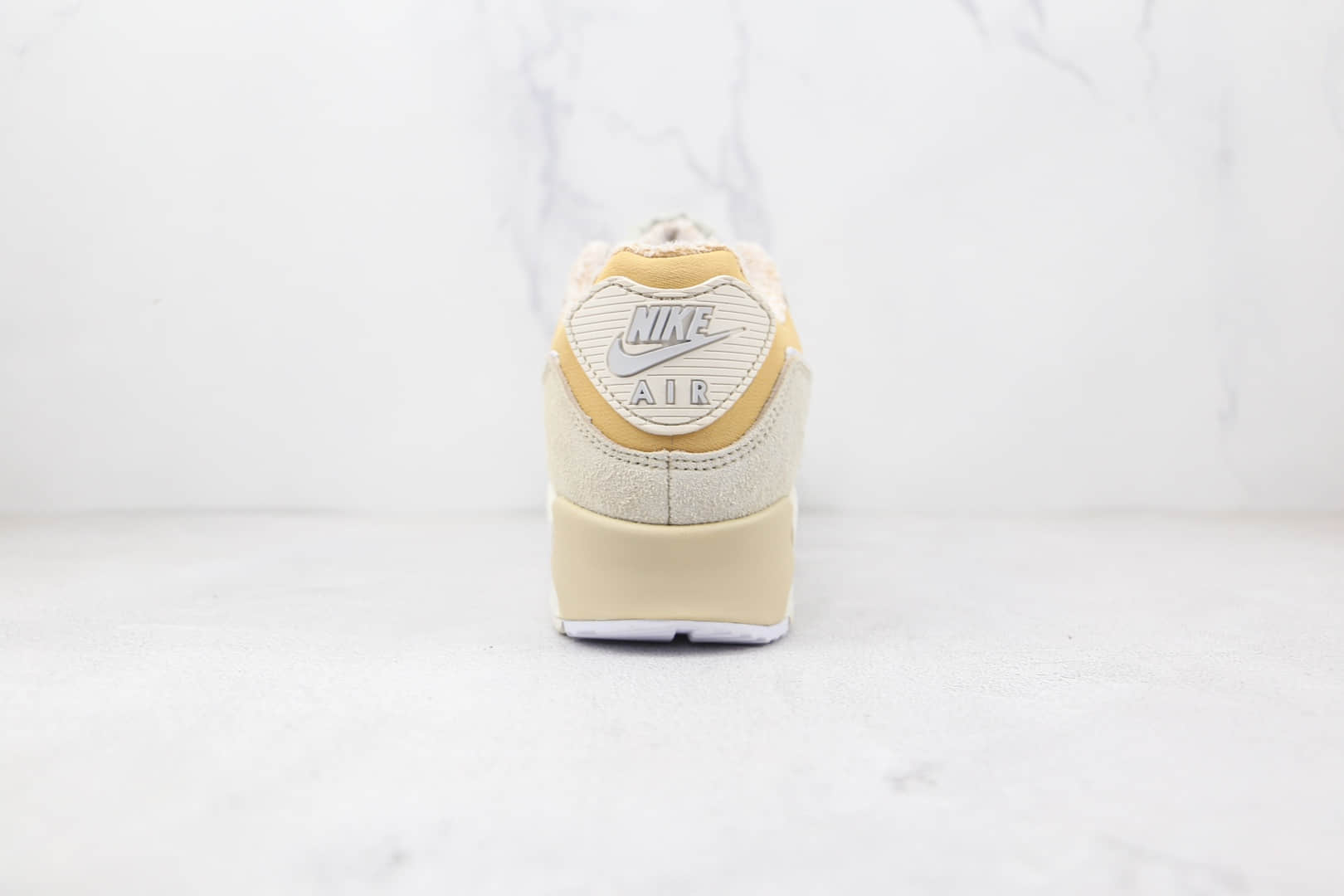 耐克Nike Air Max 90纯原版本米黄色麂皮Max90气垫鞋原盒原标 货号：DC5271-737