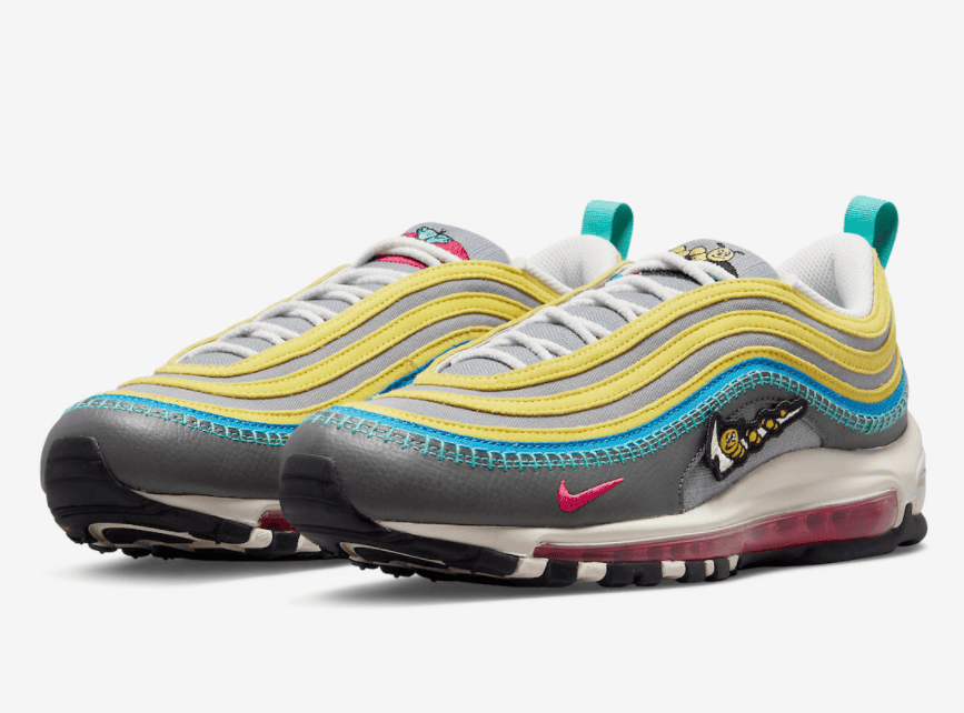 当复古跑鞋遇上卡通毛毛虫！这双Air Max 97太可爱！ 货号：DH4759-001