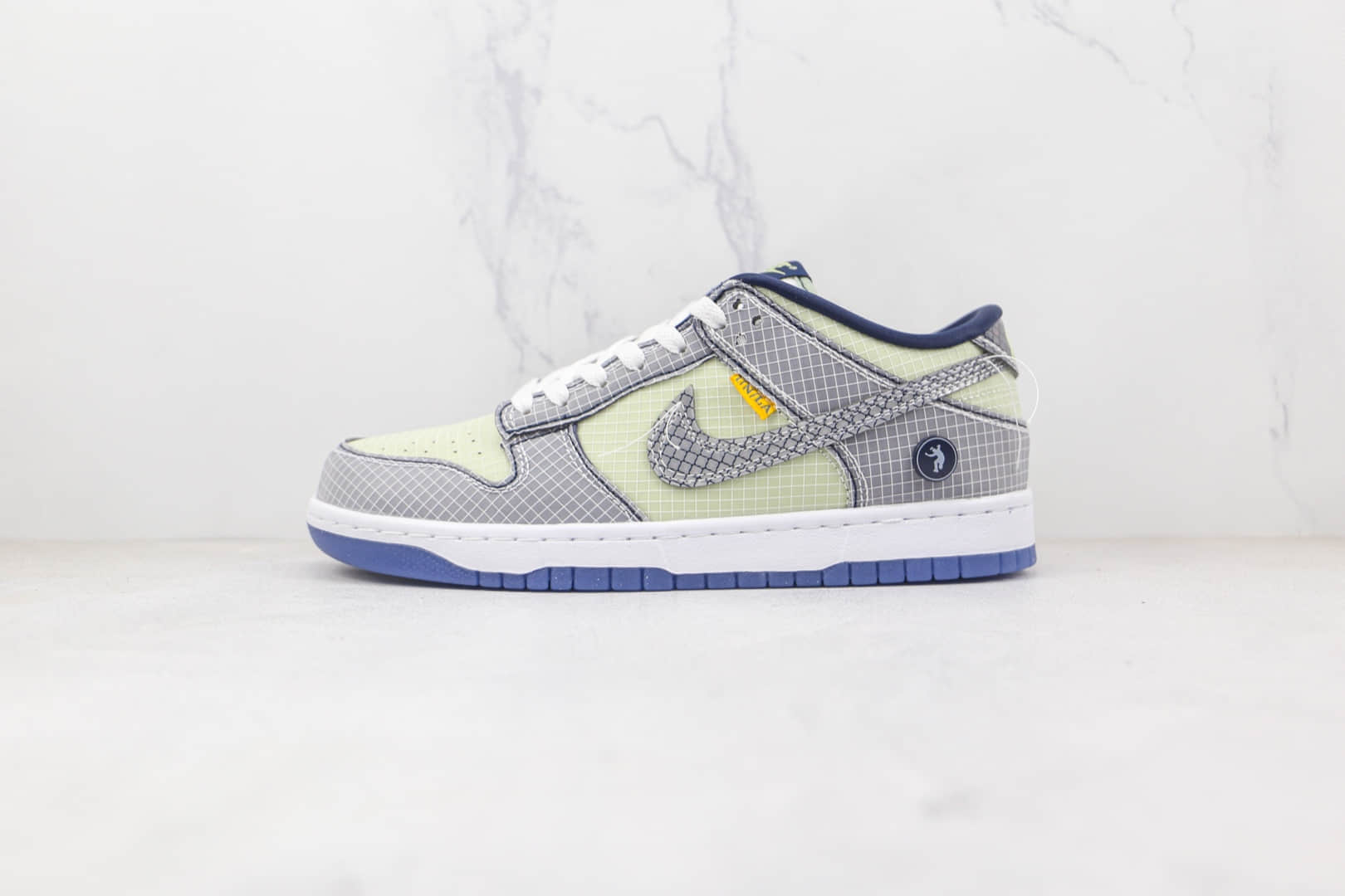 耐克Nike Dunk Low x Union联名款纯原版本低帮DUNK海军蓝白蓝色缝线网面网格板鞋原楦头纸板打造 货号:DJ9649-401