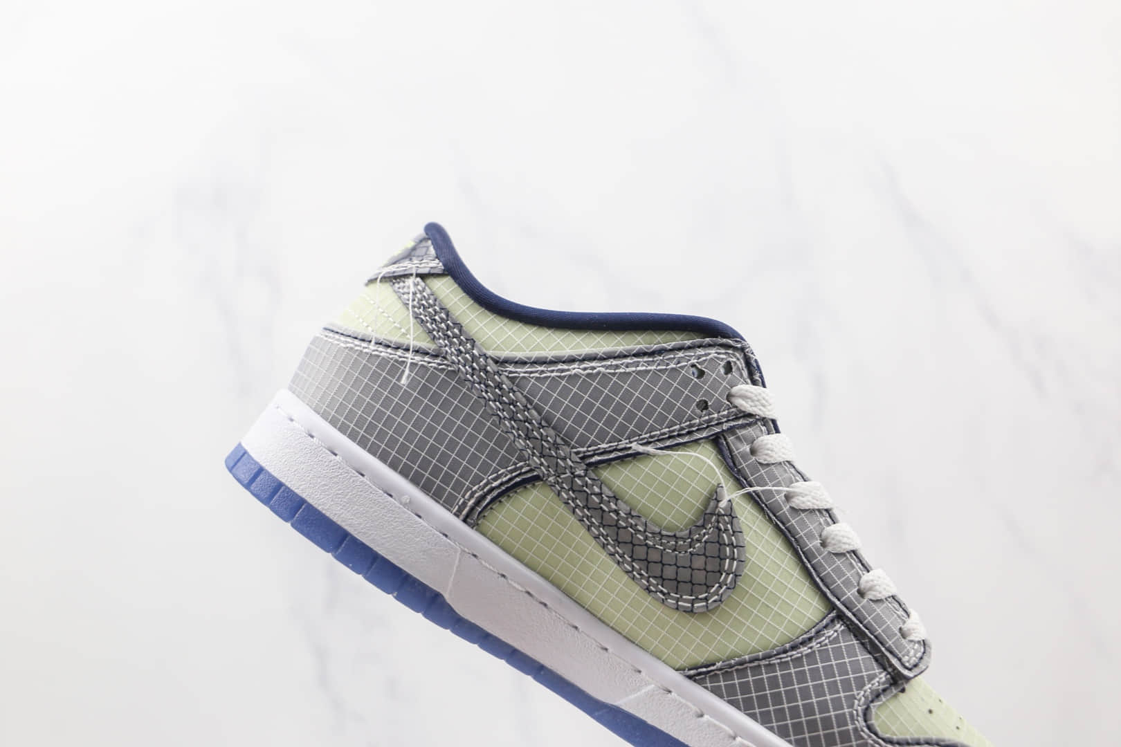 耐克Nike Dunk Low x Union联名款纯原版本低帮DUNK海军蓝白蓝色缝线网面网格板鞋原楦头纸板打造 货号:DJ9649-401