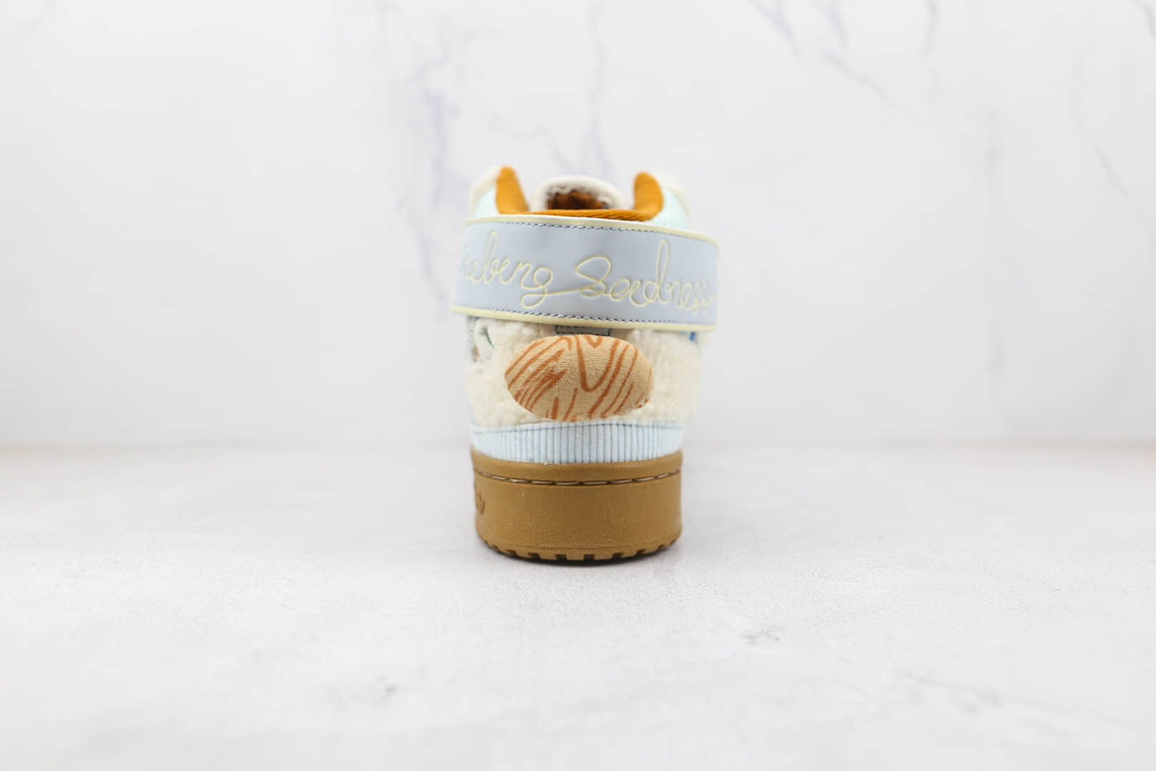 阿迪达斯Adidas Originals Forum Exhibit x Melting Sadness联名款纯原版本三叶草蓝兔子板鞋原楦头纸板打造 货号:GW8921