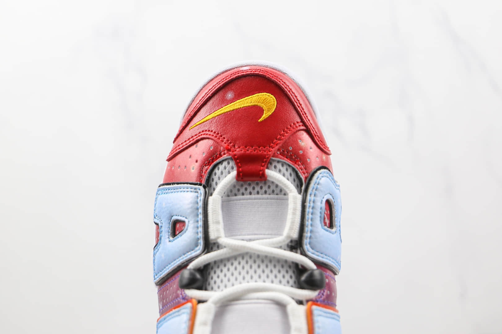 耐克Nike Air More Uptempo 96 QS纯原版本红蓝星空渐变皮蓬大R篮球鞋原档案数据开发 货号：DD9223-100