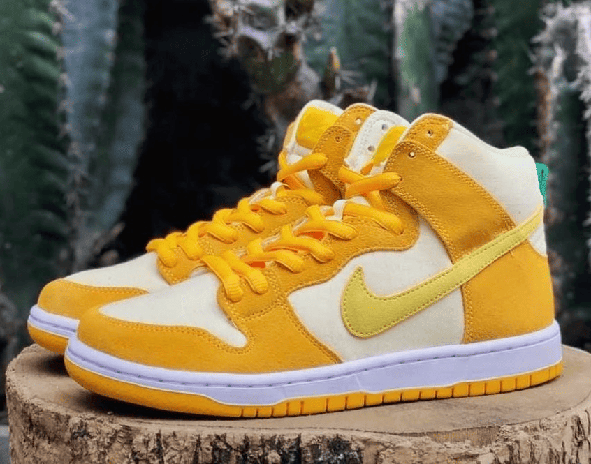 白黄菠萝!全新Nike SB Dunk Hi实物曝光! 货号:DM0808-700