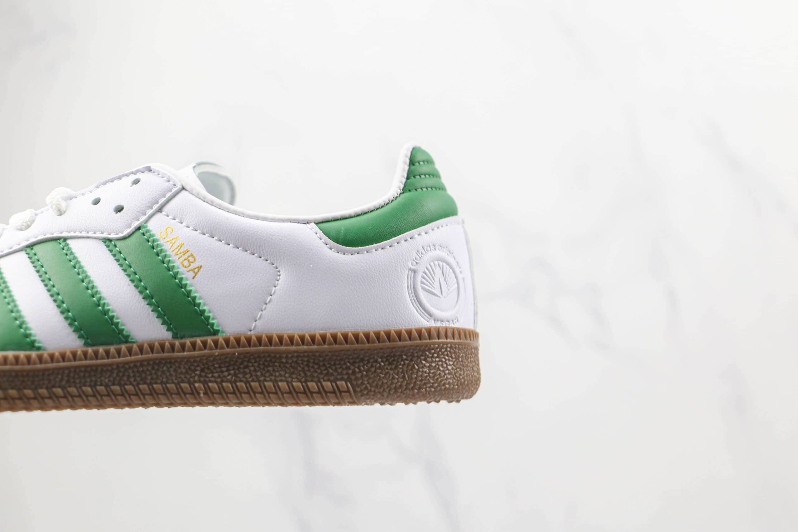阿迪达斯Adidas Samba Vegan纯原版本桑巴白绿色板鞋原档案数据开发 货号：EF6552
