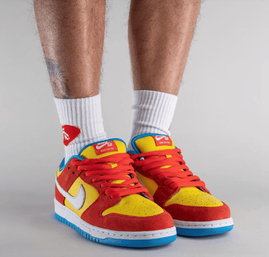 全新Nike SB Dunk“辛普森”上脚美照释出！ 货号：BQ6817-602