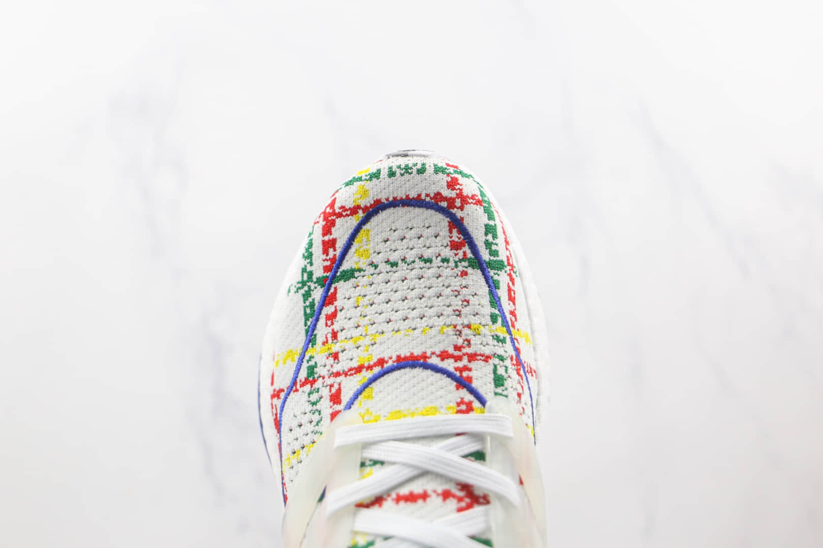 阿迪达斯adidas ultra boost 2021纯原版本彩色线条UB7.0爆米花跑鞋原楦头纸板打造 货号:GY5556