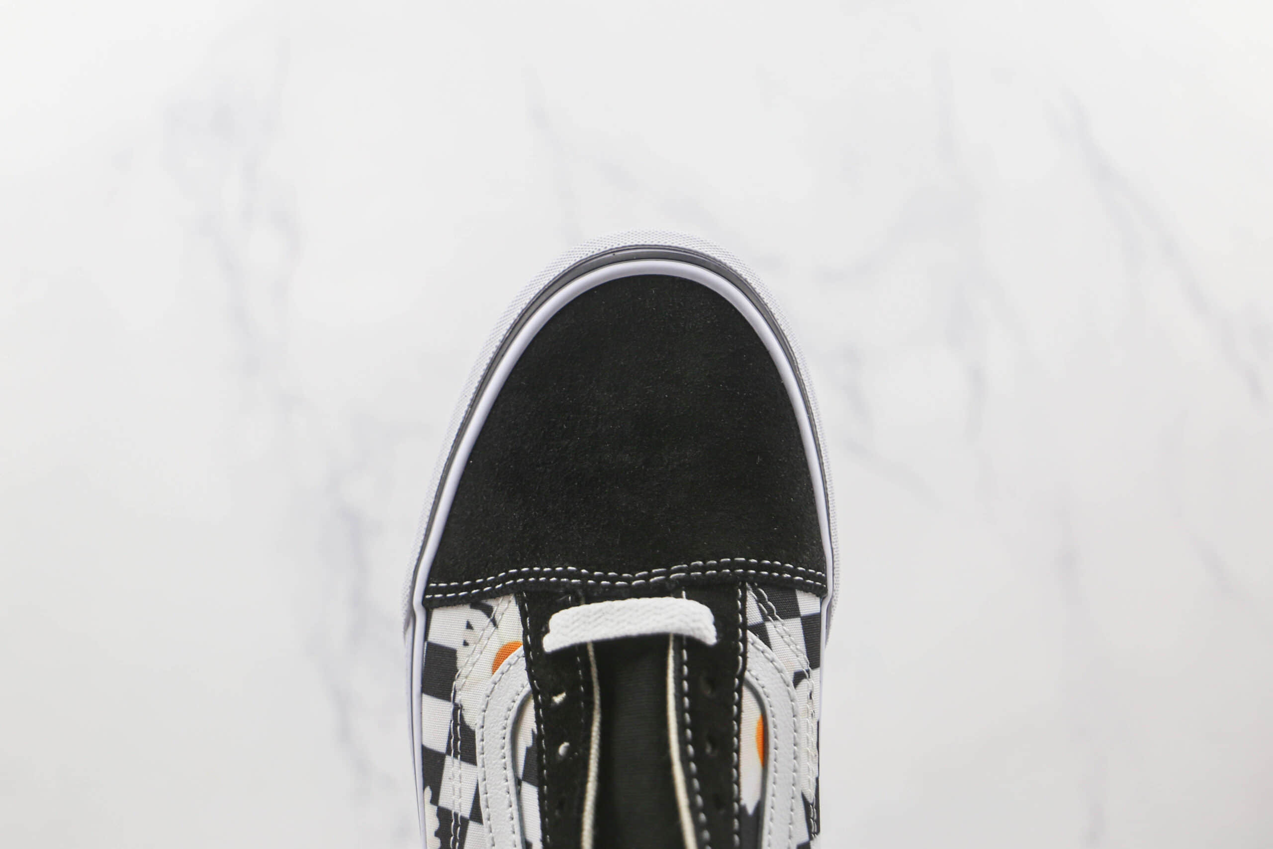 万斯Vans Old Skool公司级版本低帮黑白棋盘格小雏菊帆布鞋原盒原标 货号：VN0A5KRFB0B