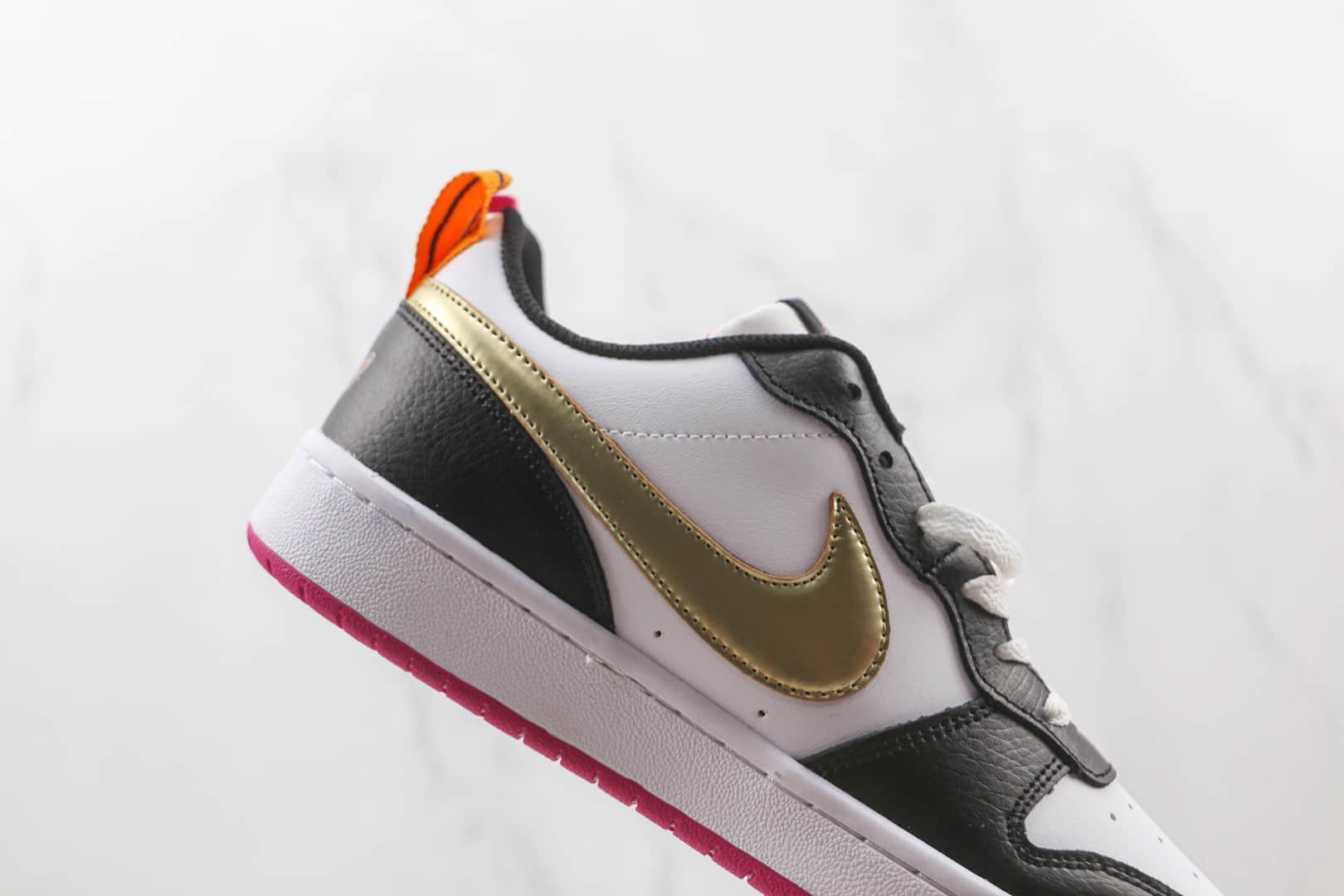 耐克Nike Court Borough Low 2 SE1纯原版本白银黑学院系列板鞋原盒原标 货号：DJ0040-100