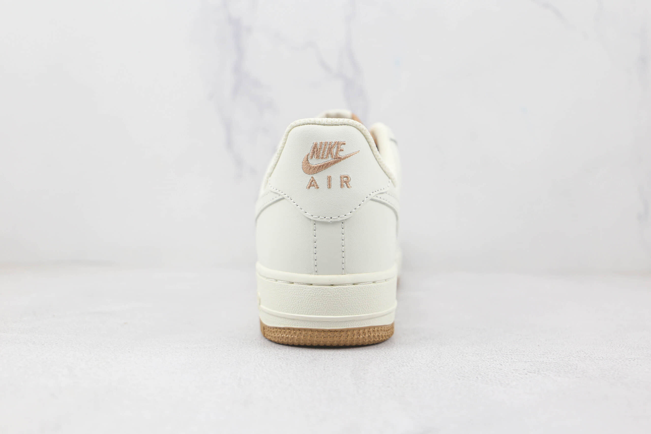 耐克Nike Air Force 1 07 Low纯原版本低帮空军一号白棕拼接板鞋内置气垫 货号:PQ3369-281