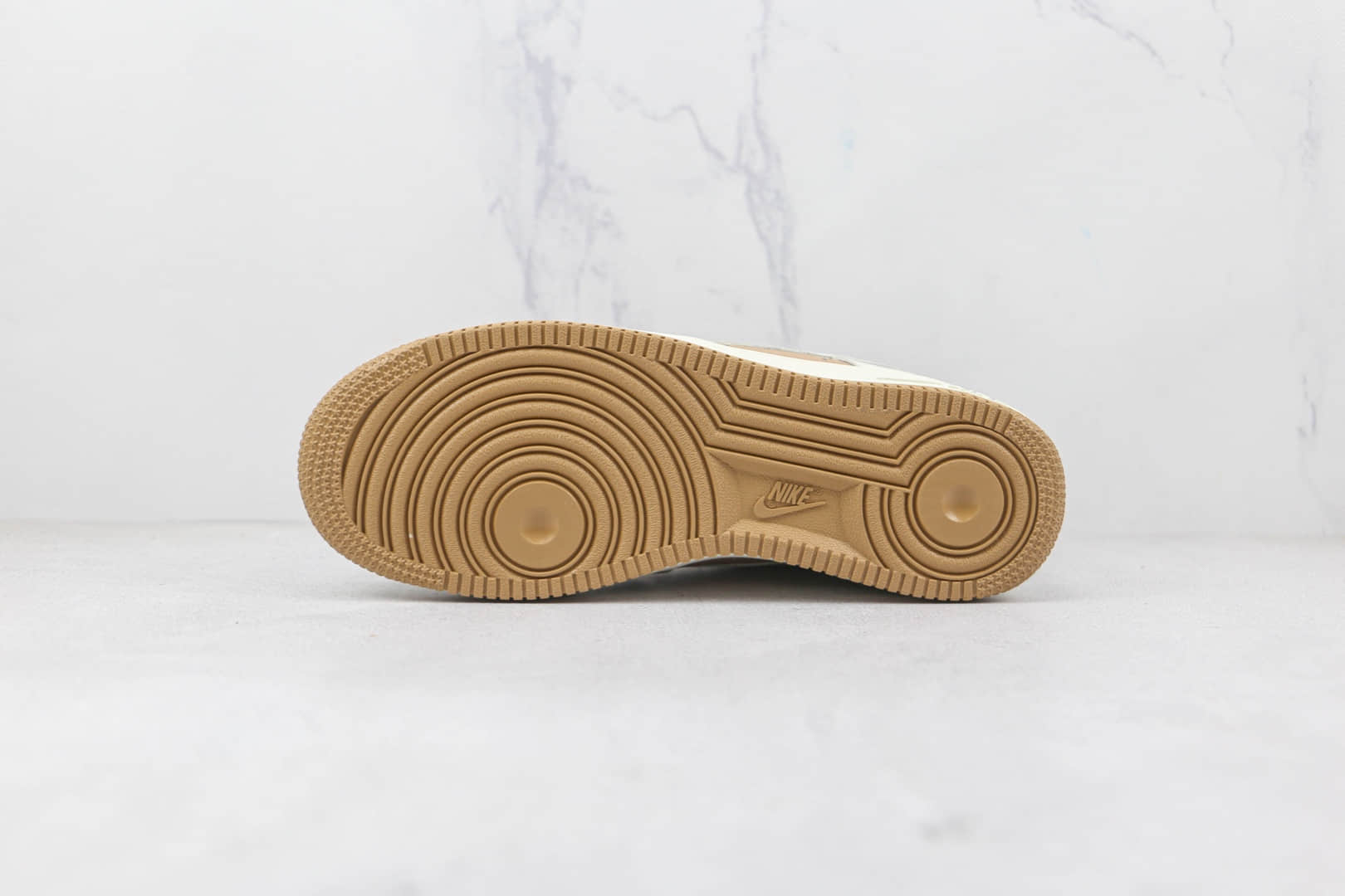 耐克Nike Air Force 1 07 Low纯原版本低帮空军一号白棕拼接板鞋内置气垫 货号:PQ3369-281