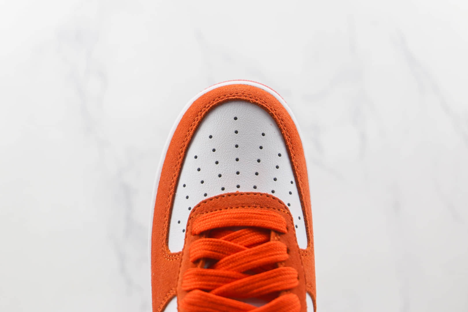 耐克Nike Air Force 1’07 Low纯原版本低帮空军一号白橙绿勾板鞋内置气垫 货号:DH7568-800