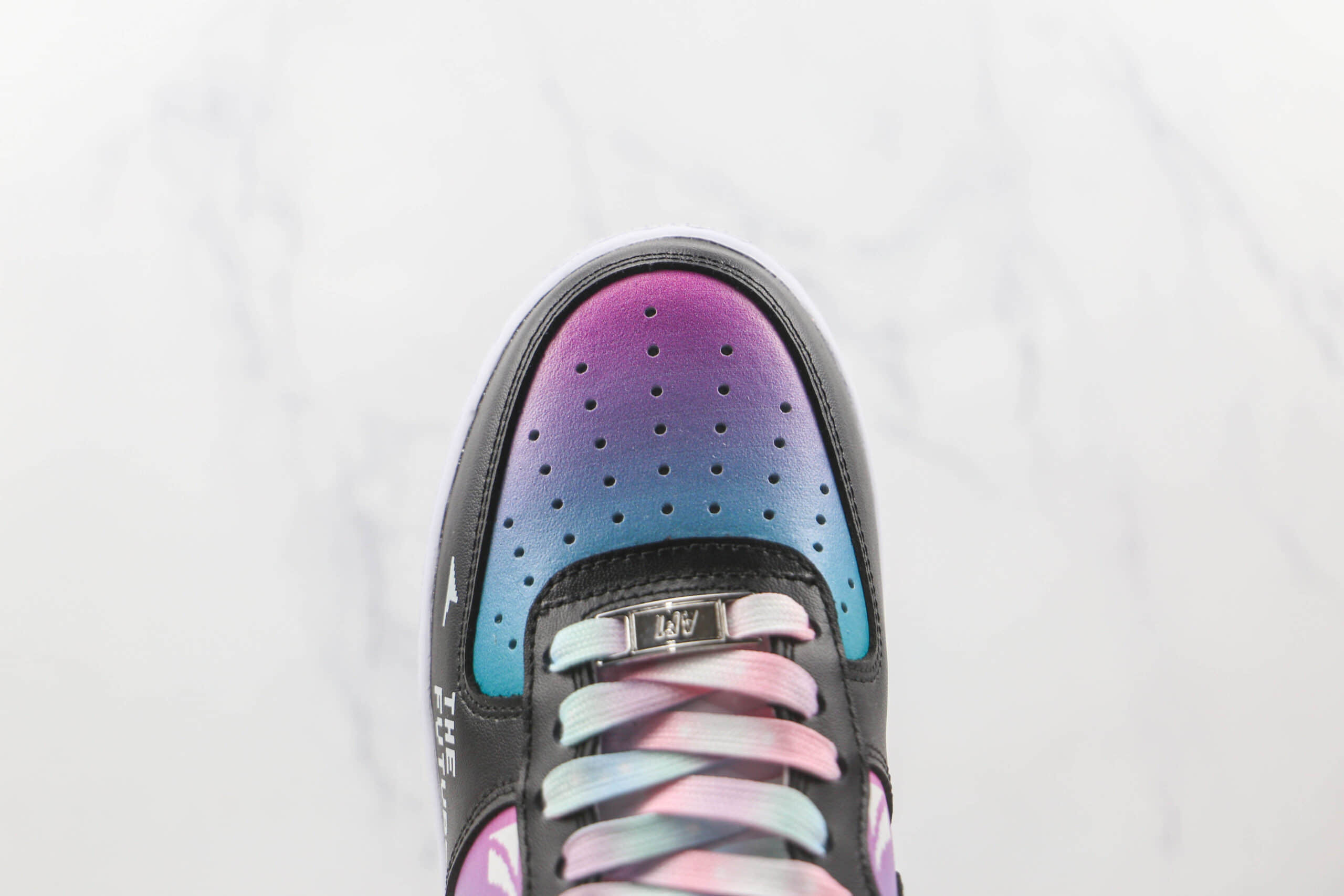 耐克Nike Air Force1纯原版本低帮空军一号赛博朋克黑粉电玩像素板鞋内置气垫 货号:CW2288-111