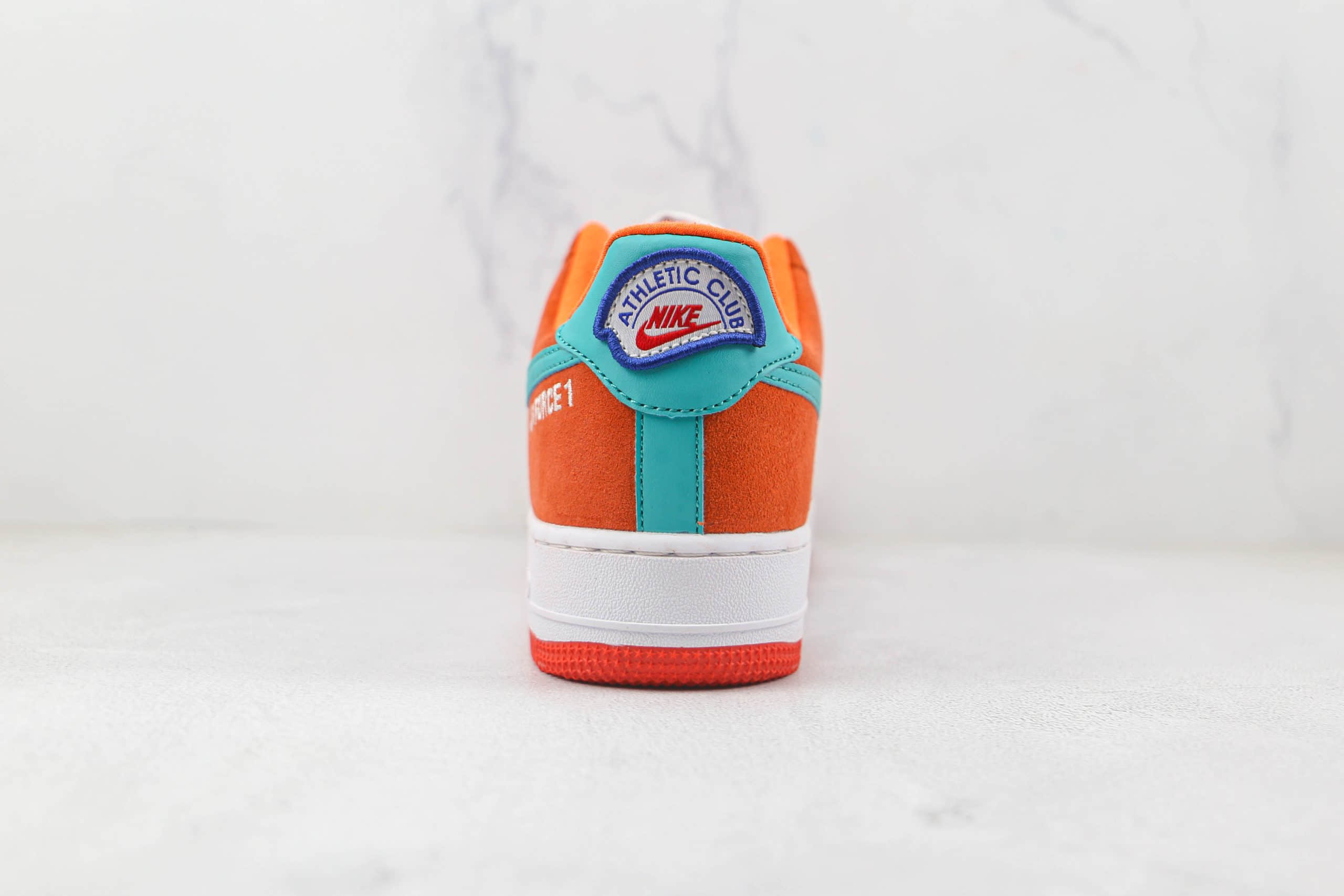 耐克Nike Air Force 1’07 Low纯原版本低帮空军一号白橙绿勾板鞋内置气垫 货号:DH7568-800