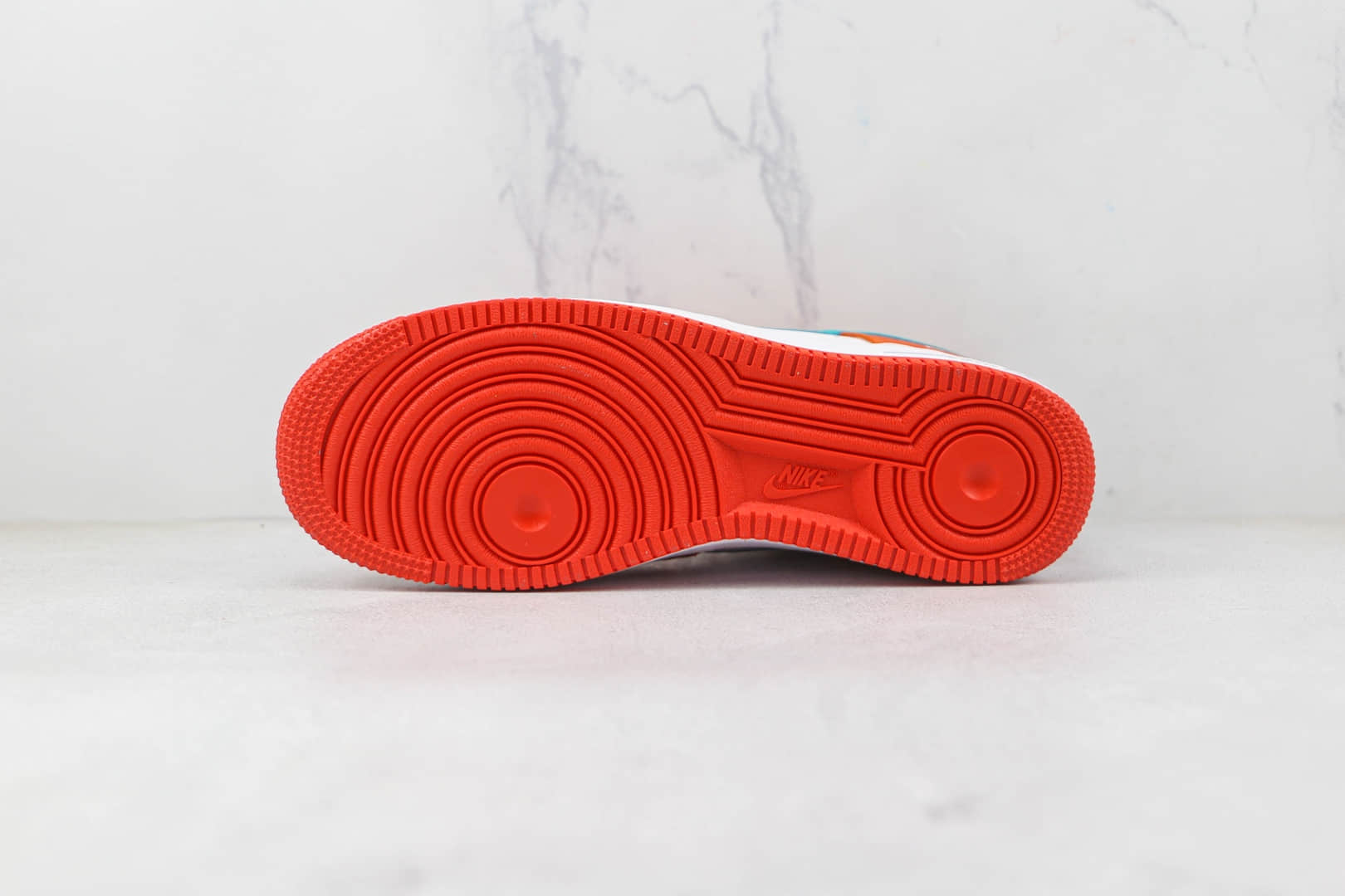 耐克Nike Air Force 1’07 Low纯原版本低帮空军一号白橙绿勾板鞋内置气垫 货号:DH7568-800