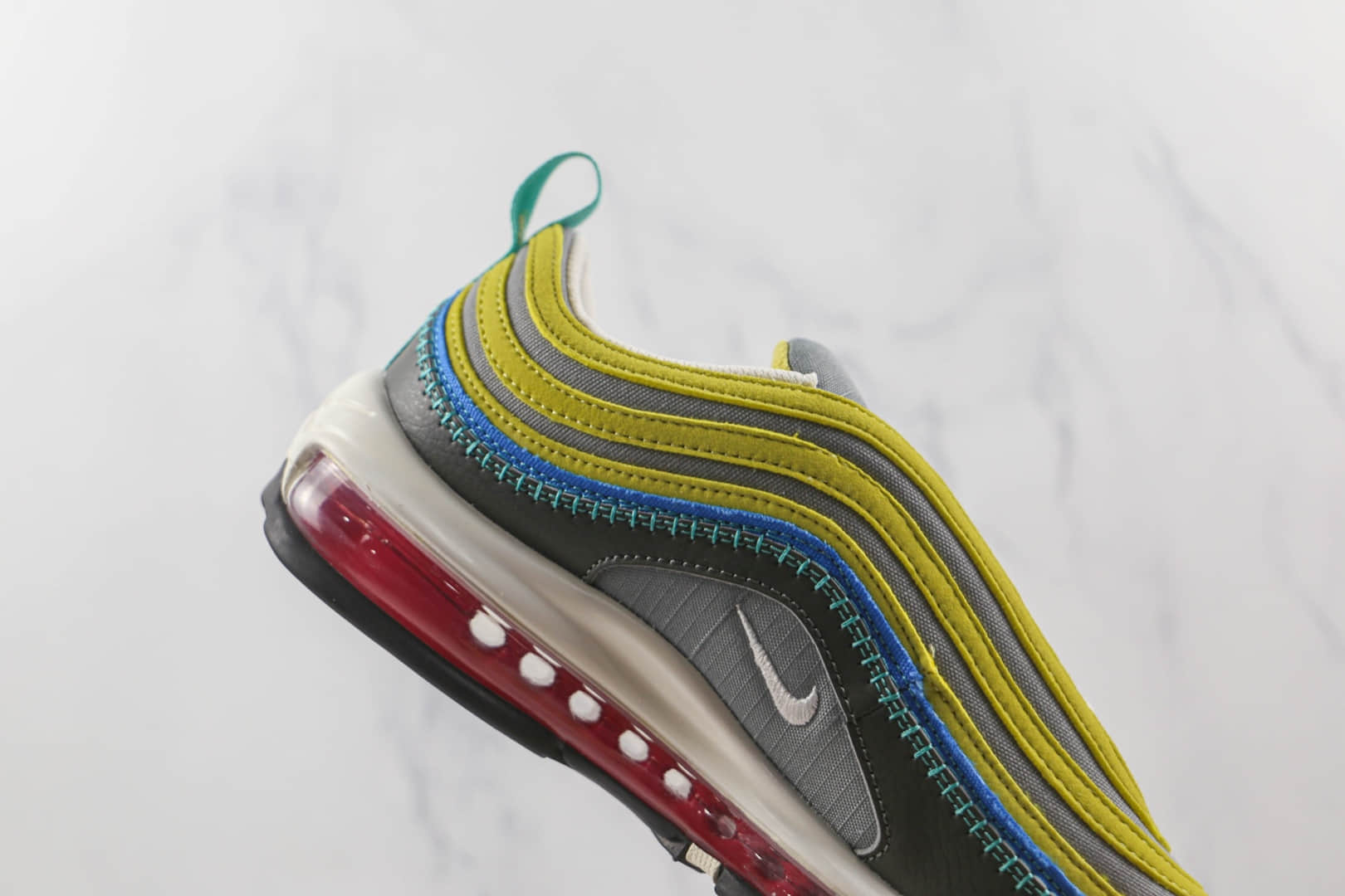 耐克Nike air max 97 se纯原版本灰黄色Max97气垫鞋原档案数据开发真小潘气垫 货号：DH4759-001Q