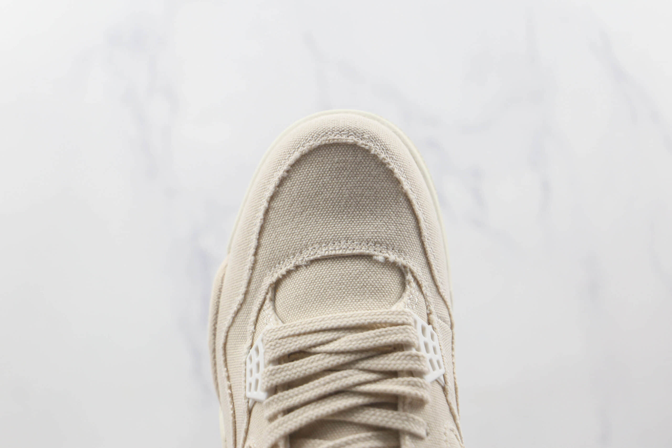 乔丹Air Jordan 4 Retro纯原版本米白帆布篮球鞋原档案数据开发 货号：DQ4909-100
