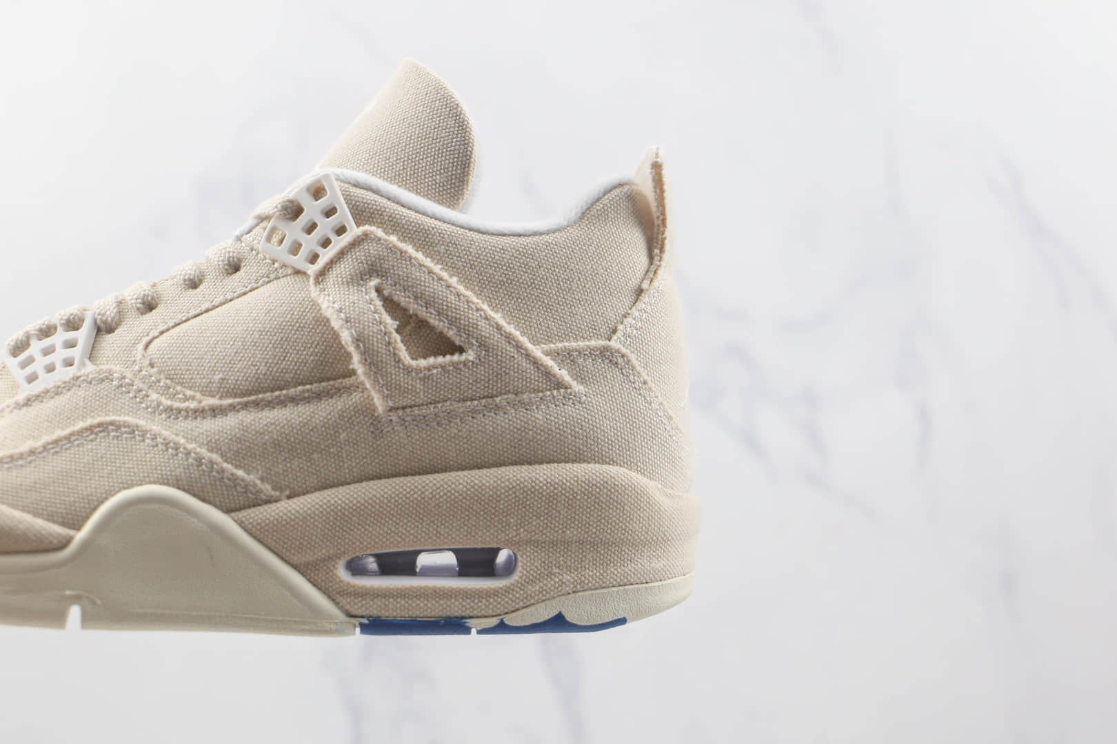 乔丹Air Jordan 4 Retro纯原版本米白帆布篮球鞋原档案数据开发 货号：DQ4909-100