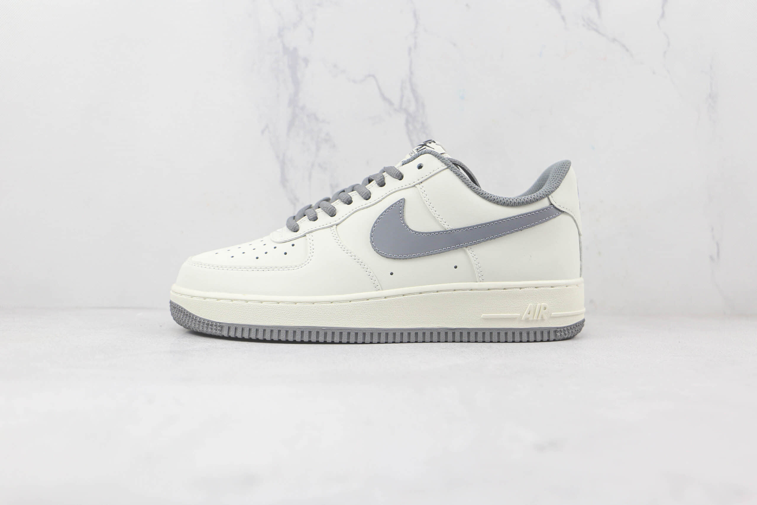 耐克Nike Air Force 1 Low纯原版本低帮空军一号白灰勾板鞋内置气垫 货号:CW5653-263