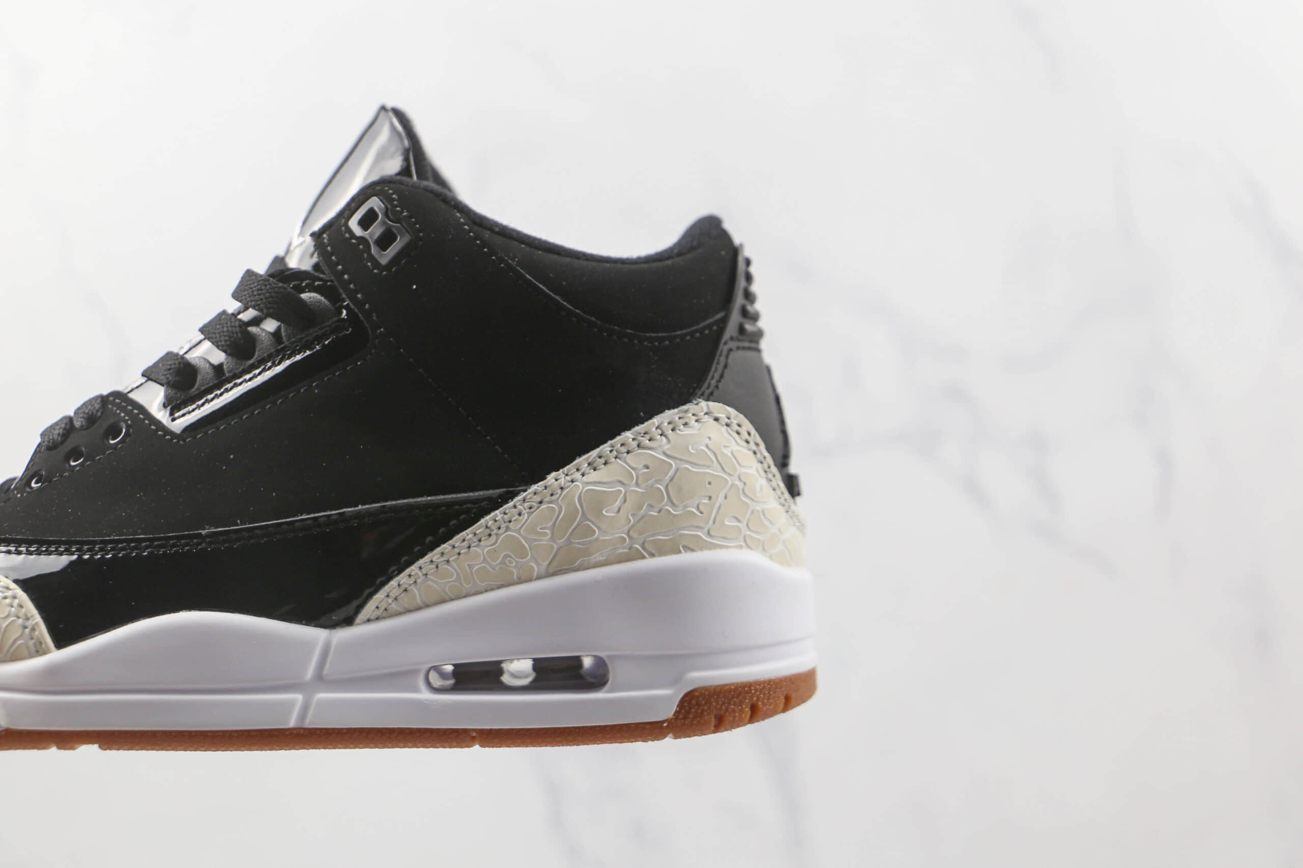 乔丹Air Jordan 3 Retro纯原版本米白黑爆裂纹AJ3篮球鞋原楦头纸板打造 货号：441140-002