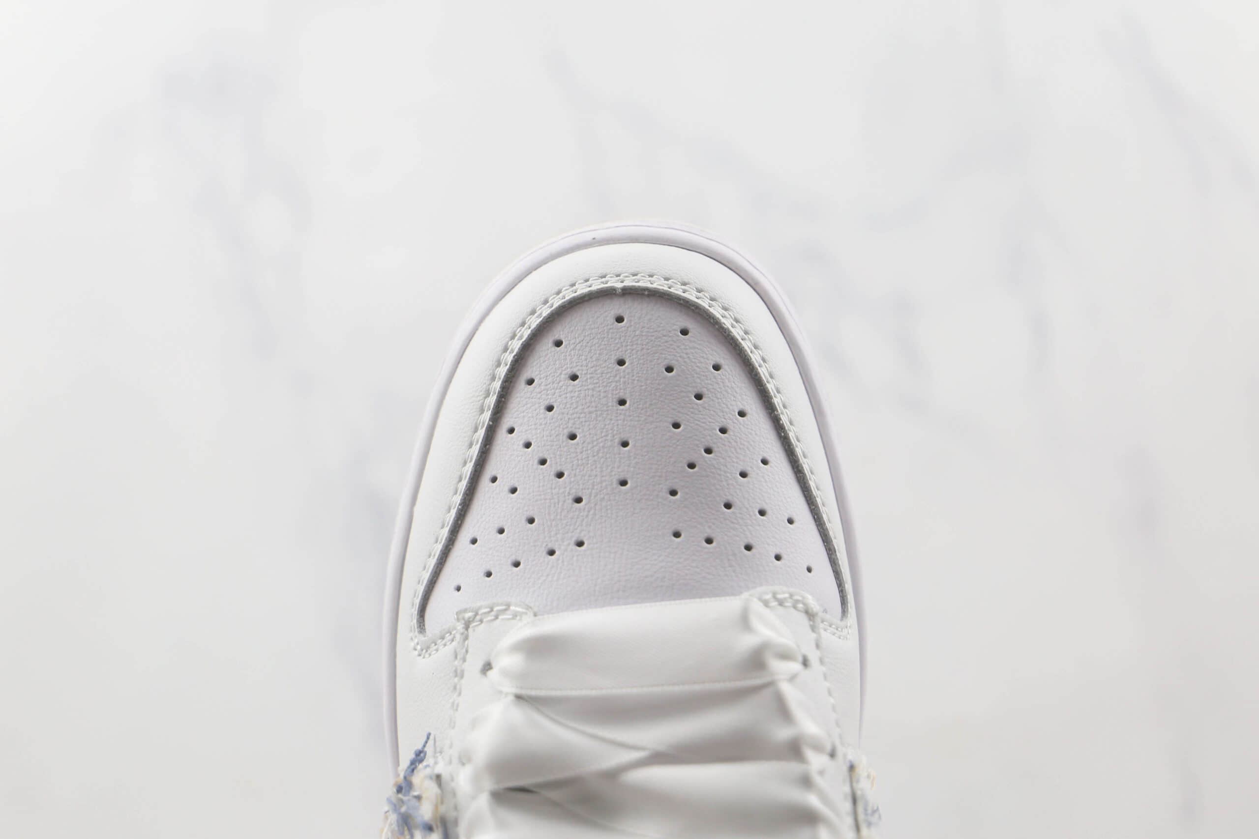 耐克Nike SB Zoom Dunk Low Pro纯原版本低帮SB DUNK小香风缝制宝石丝绸鞋带复古风白蓝定制板鞋内置气垫 货号:895969-160