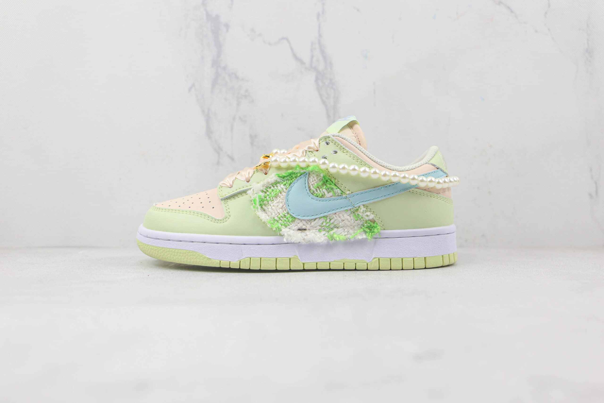 耐克Nike SB Zoom Dunk Low Pro纯原版本低帮SB DUNK小香风缝制宝石丝绸鞋带复古风板鞋内置气垫 货号:DD1593-600