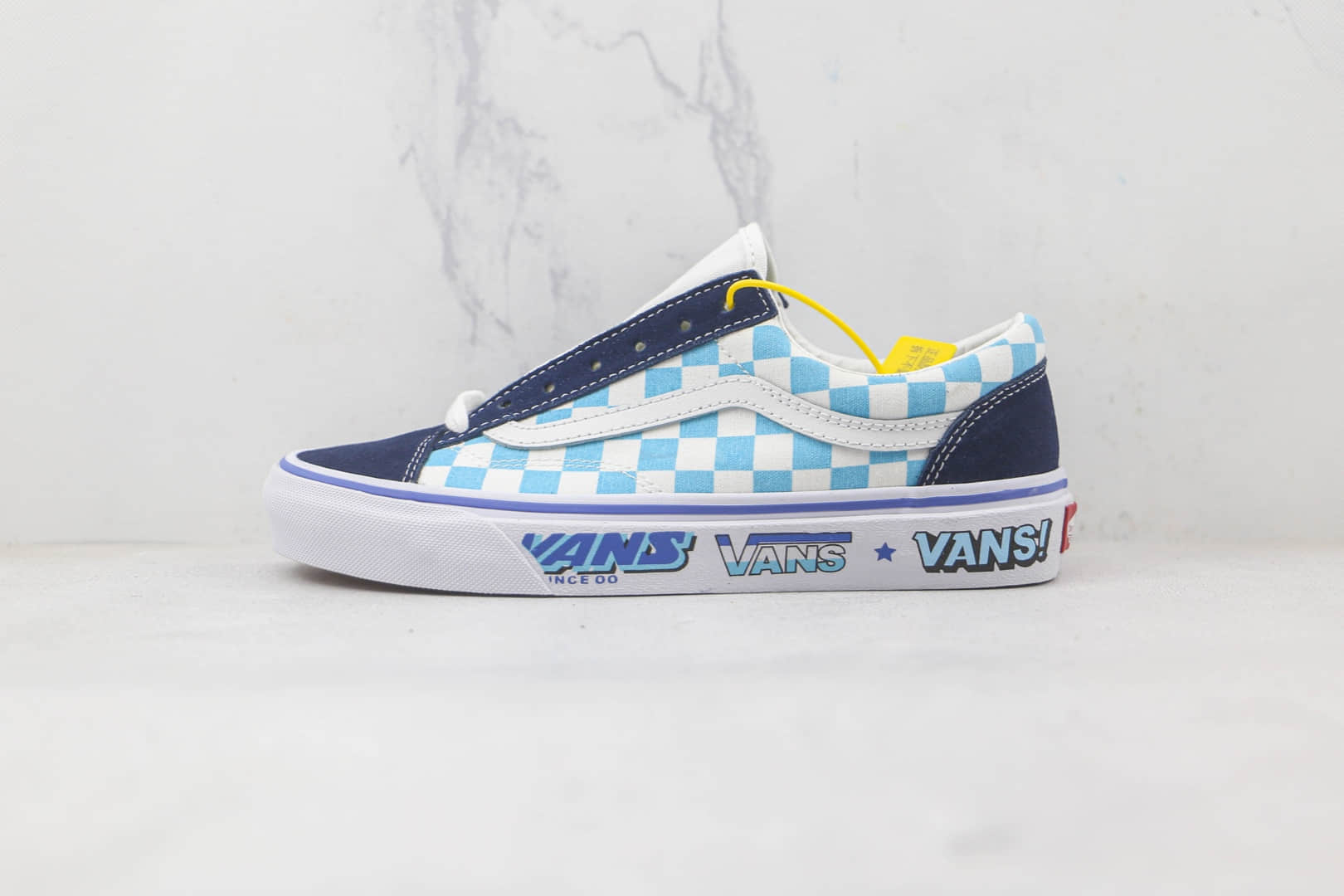 万斯Vans Style 36 Decon公司级版本安纳海姆克莱因蓝低帮硫化板鞋原楦头纸板打造
