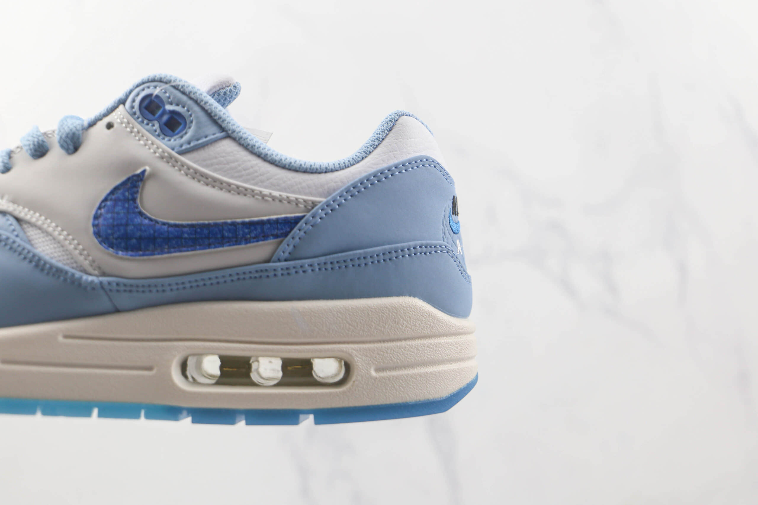 耐克Nike Air Max 1纯原版本蓝图配色Max气垫鞋原楦头纸板打造 货号：DR0448-100