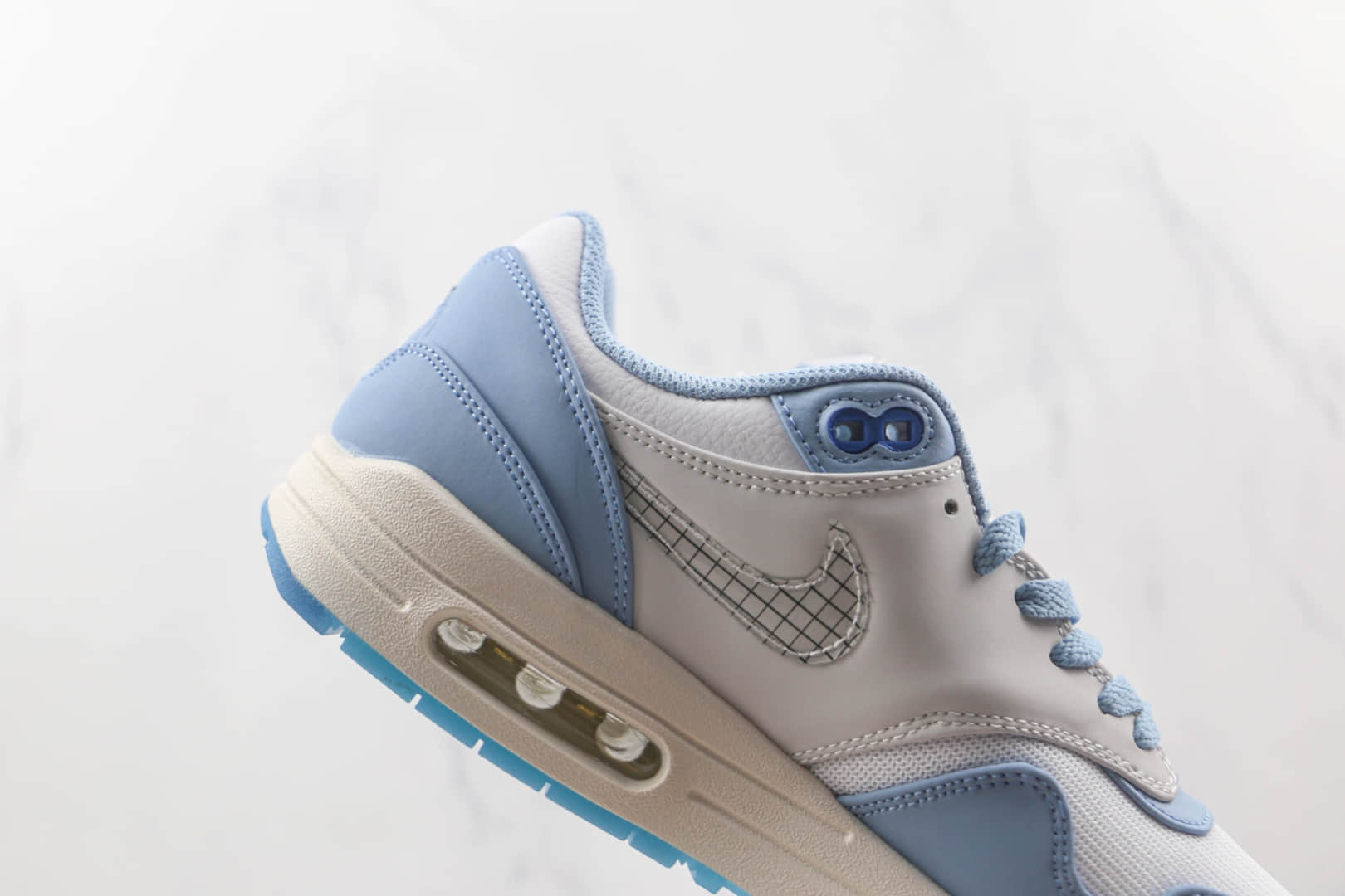 耐克Nike Air Max 1纯原版本蓝图配色Max气垫鞋原楦头纸板打造 货号：DR0448-100