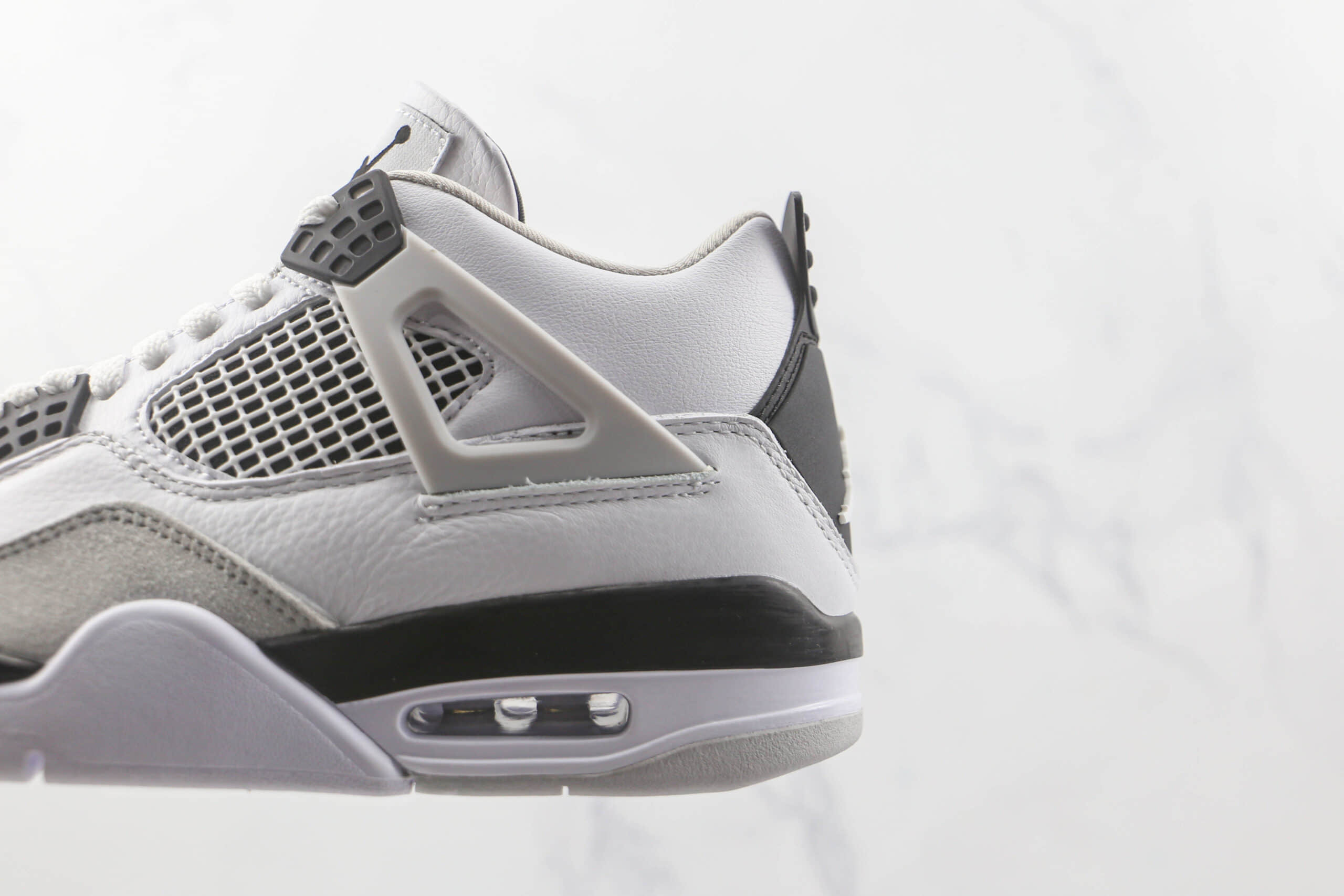 乔丹Air Jordan 4 Military Black纯原版本灰黑拼接AJ4篮球鞋原楦头纸板打造 货号：DH6927-111