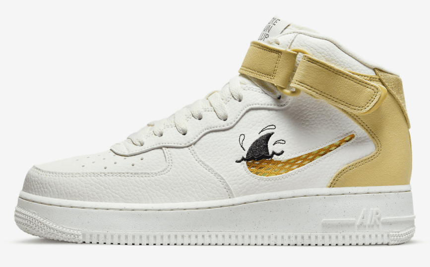 夏日沙滩！全新配色中帮AF1官图曝光！ 货号：DM0119-100