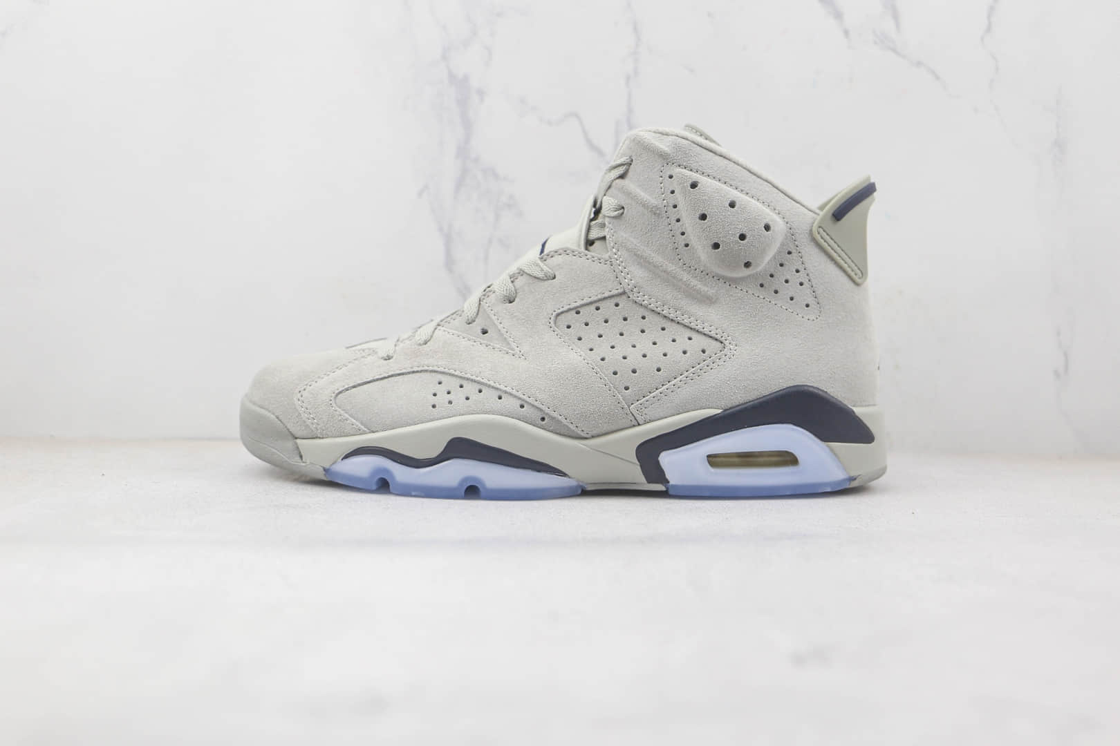 乔丹Air Jordan 6 Georgetown纯原版本乔治城灰蓝色AJ6篮球鞋原楦头纸板打造 货号：CT8529-012