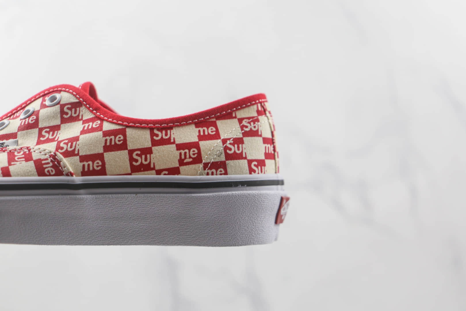 万斯Vans OlSupreme x Supreme联名款公司级版本低帮硫化帆布鞋原楦头纸板打造