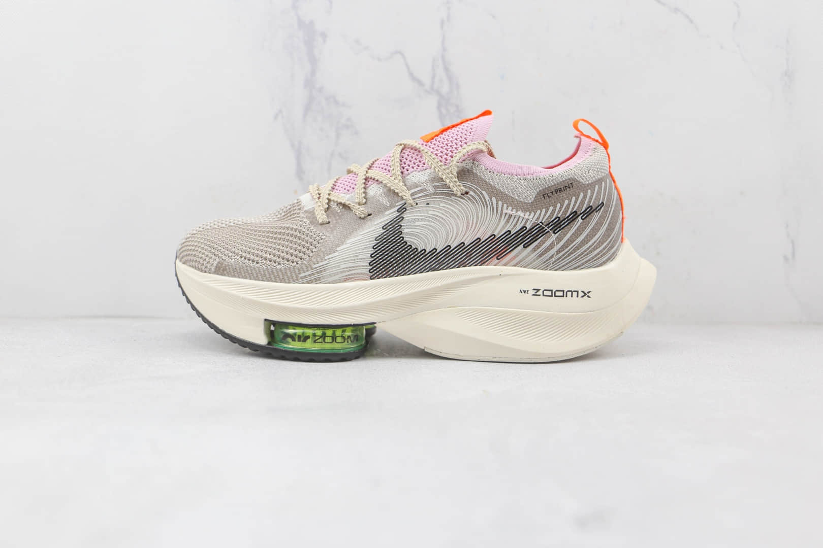 耐克Nike Air Zoom Alphafly NEXT%公司级版本破2代马拉松气垫跑鞋灰黑色原楦开发 货号:DB0129-001