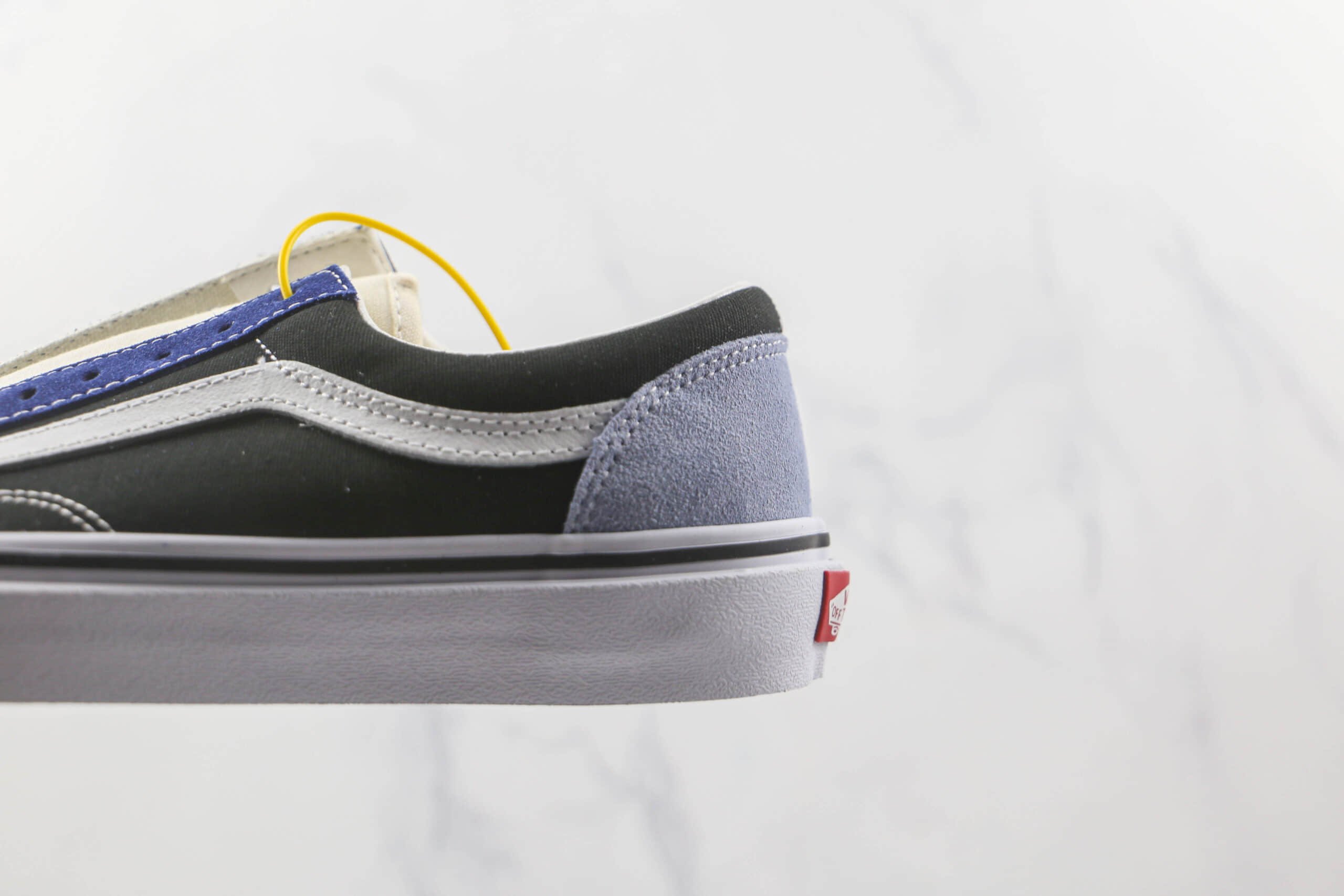 万斯Vans Style 36 Colr Block公司级版本低帮蓝黑灰拼色硫化帆布鞋原楦头纸板打造 货号:VN0A54F6B93