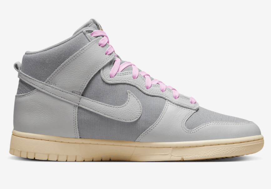 复古气质！全新灰粉Dunk Hi即将发售！ 货号：DQ8800-001