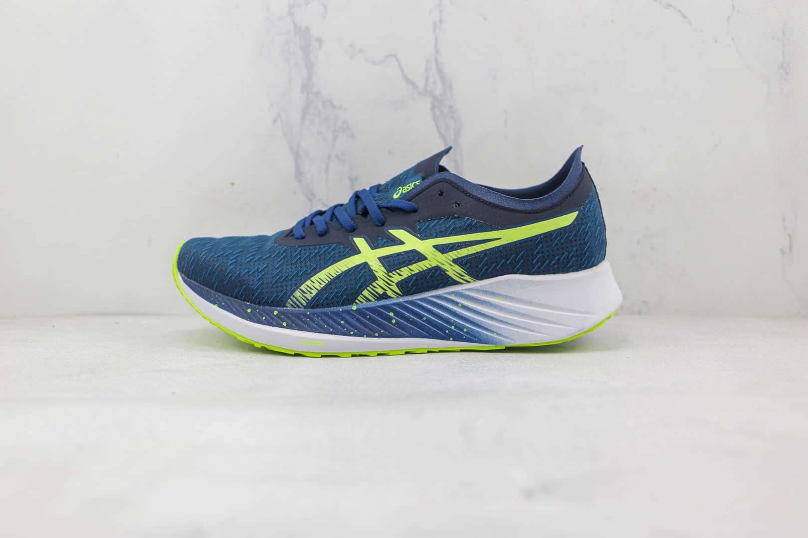 亚瑟士Asics Magic Speed系列纯原版本蓝绿色慢跑鞋内置碳板原盒原标 货号：1011B026-402