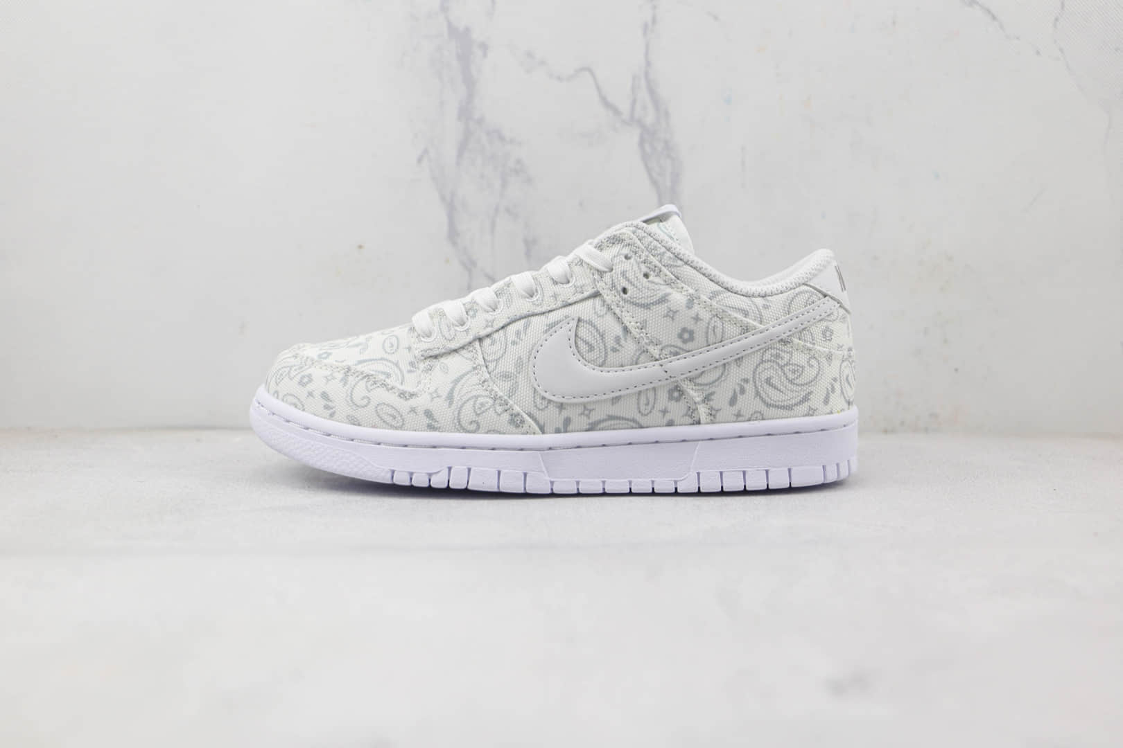 耐克Nike Dunk Low White Paisley纯原版本低帮DUNK白色腰果花帆布板鞋原楦头纸板打造 货号:DJ9955-100