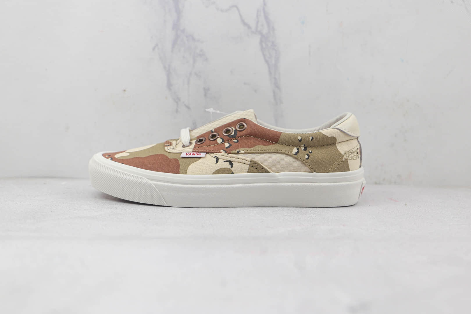 万斯VANS Acer Mesh NI SP公司级版本低帮卡其黑绿迷彩帆布拼接硫化板鞋原盒原标