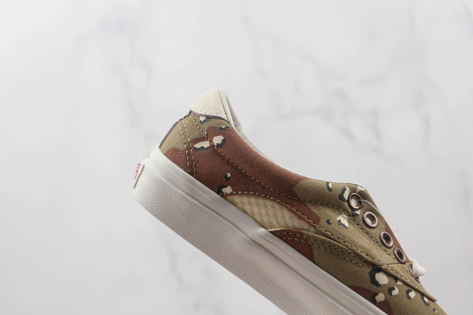 万斯VANS Acer Mesh NI SP公司级版本低帮卡其黑绿迷彩帆布拼接硫化板鞋原盒原标