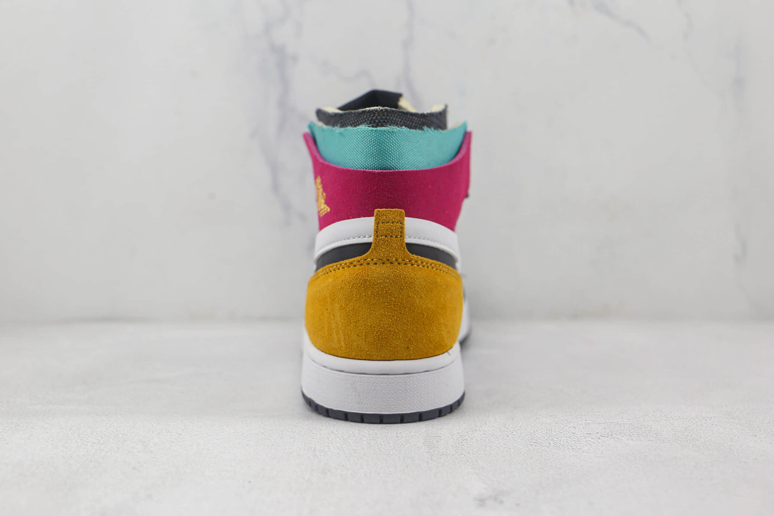 乔丹Air Jordan 1 Zoom CMFT纯原版本高帮AJ1白黄红拼色ZOOM板鞋原鞋开模一比一打造 货号：CT0978-016