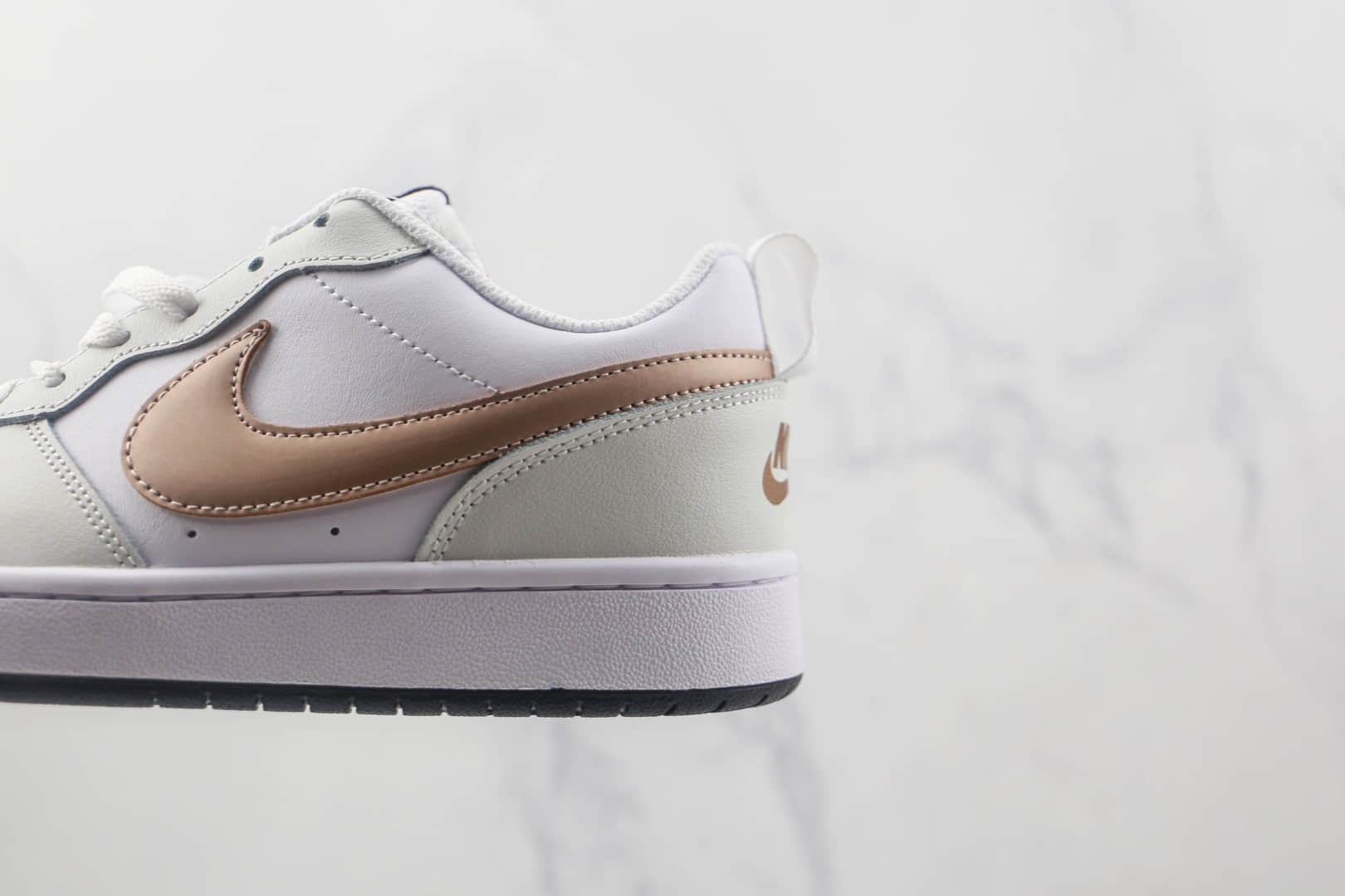 耐克Nike Court Borough 2纯原版本白玫瑰金色学院系列板鞋原档案数据开发 货号：BQ5448-116