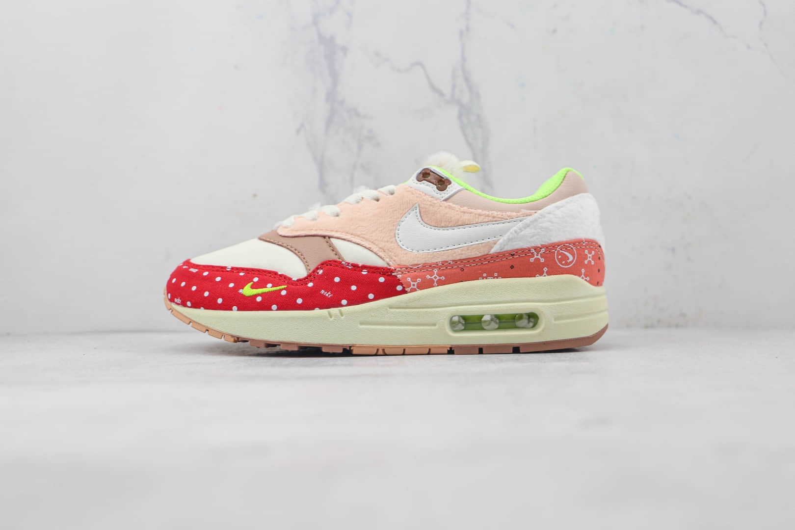耐克Nike Air Max1 PRM Best Friend纯原版本卡其红彩色拼接汪汪狗中华田园犬配色Max1气垫鞋原档案数据开发 货号:DR2553-111