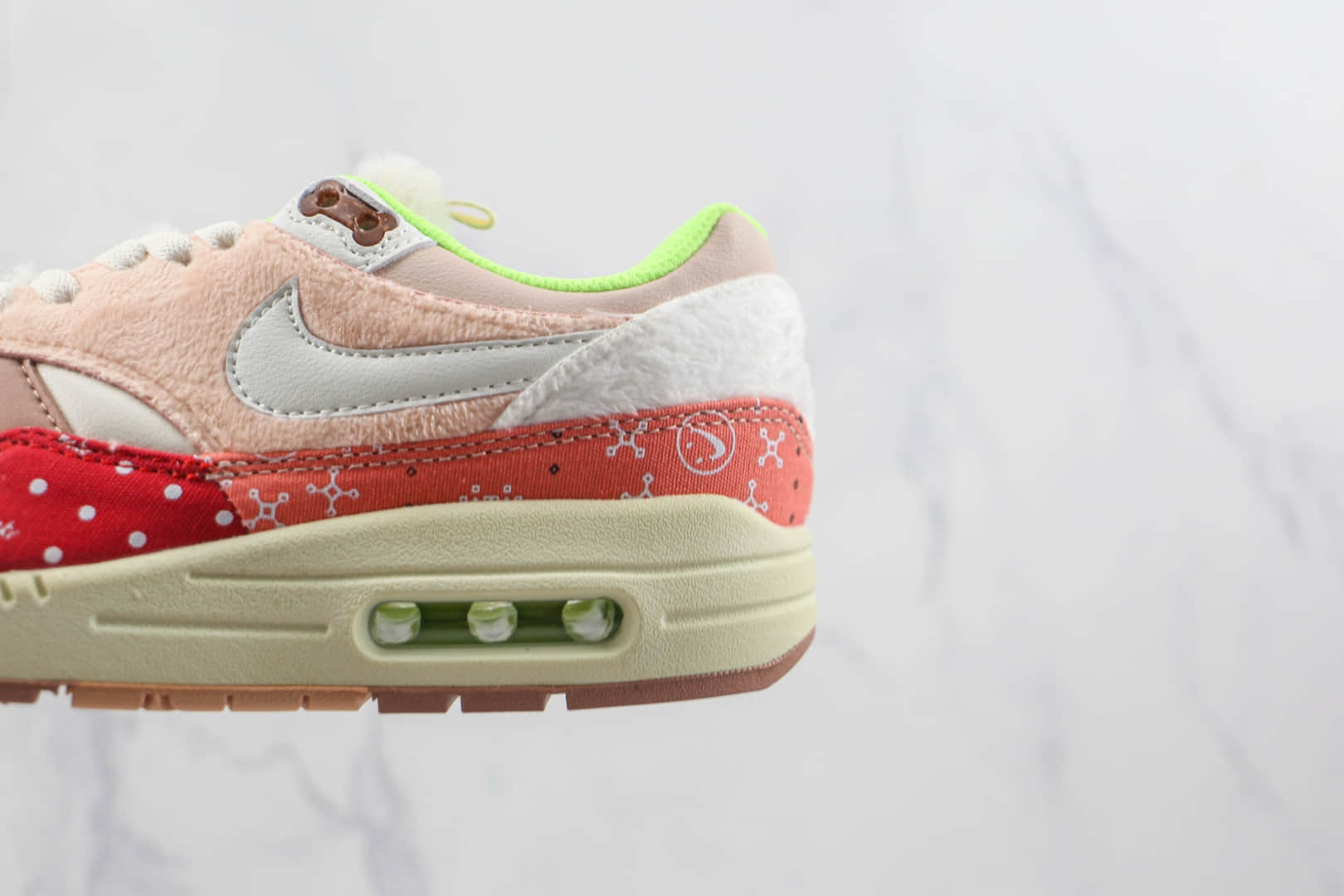 耐克Nike Air Max1 PRM Best Friend纯原版本卡其红彩色拼接汪汪狗中华田园犬配色Max1气垫鞋原档案数据开发 货号:DR2553-111