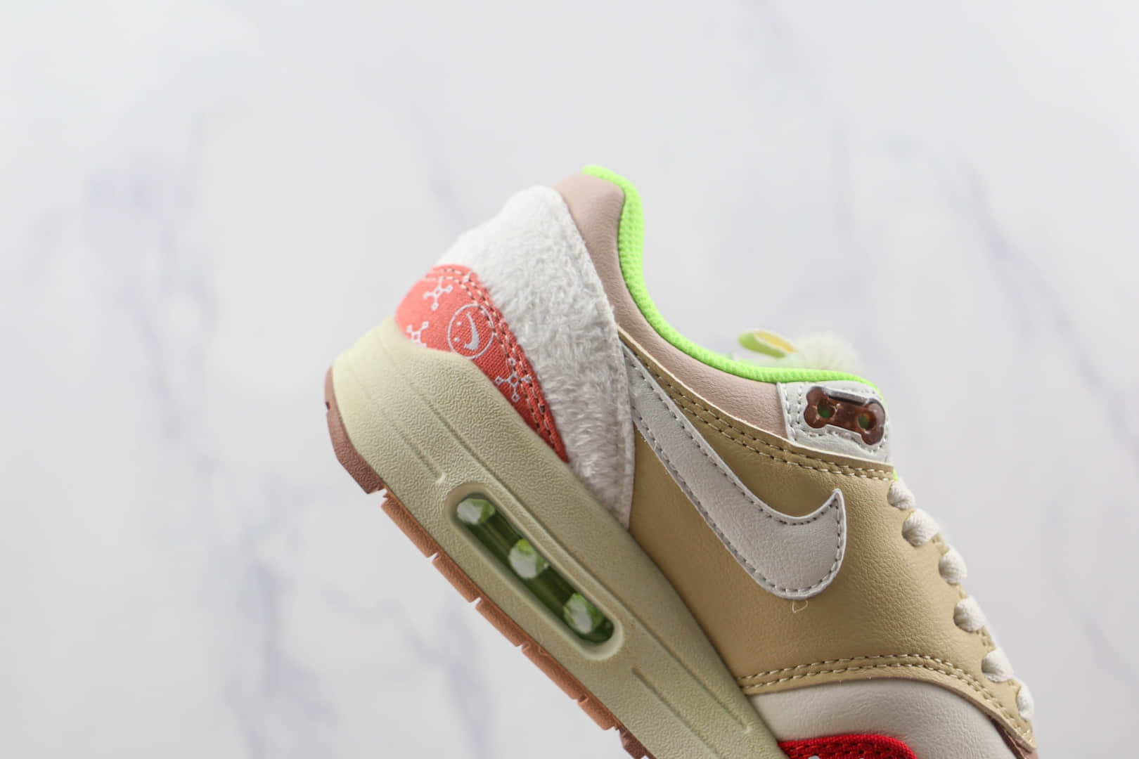 耐克Nike Air Max1 PRM Best Friend纯原版本卡其红彩色拼接汪汪狗中华田园犬配色Max1气垫鞋原档案数据开发 货号:DR2553-111