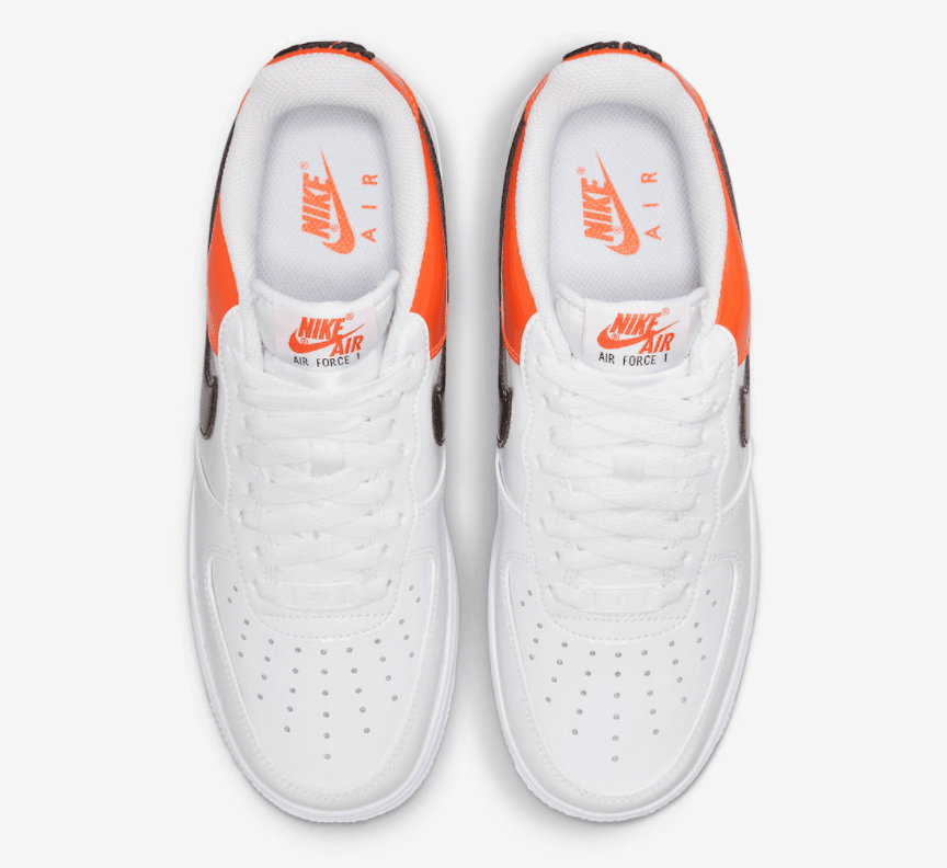 活力白橙拼接！耐克AF1新配色曝光！ 货号：DJ9942-103